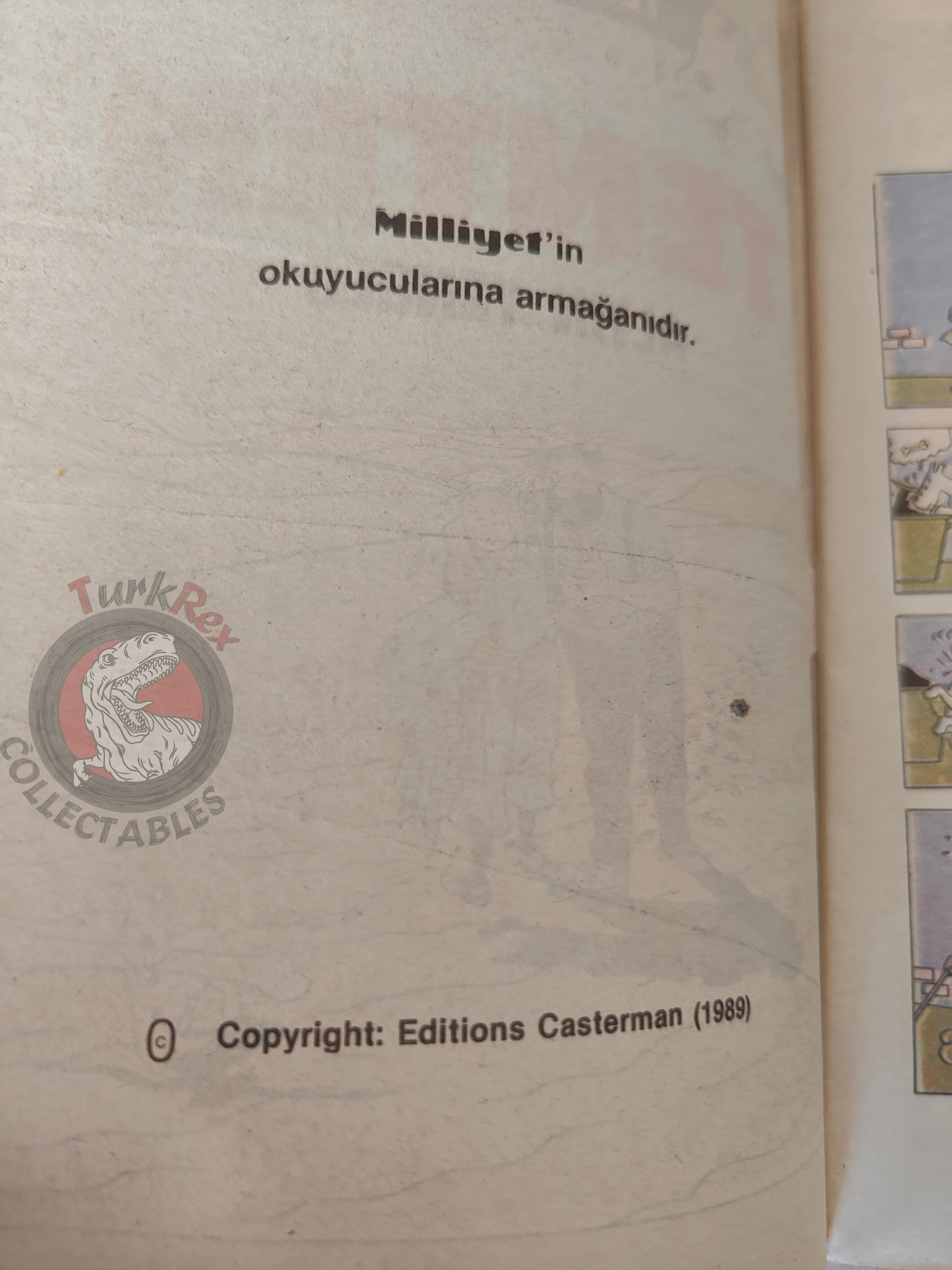 Tintin – The Crab with the Golden Claws 1989 Turkish Edition Comic Turkey