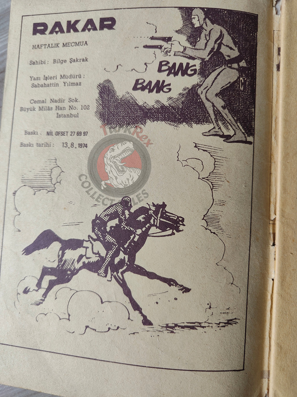 Rakar #7 1974 Turkish Comic Turkey Marcel Navarro Franco Frescura