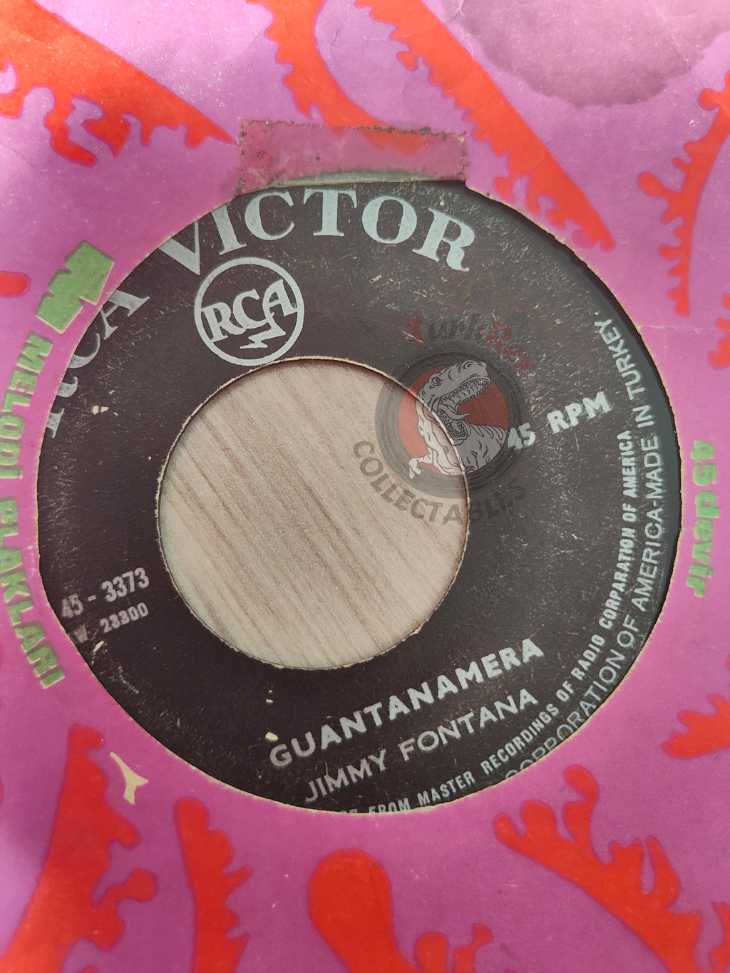 Jimmy Fontana – Guantanamera 7" Turkish Pressing Vinyl Turkey Edition