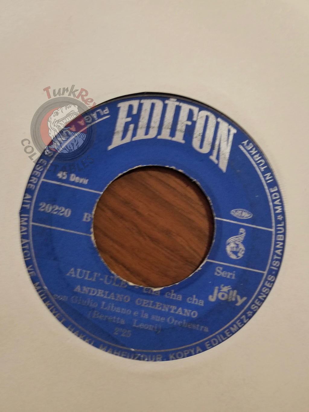 Adriano Celentano – Hei Stella / Aulì - Ulè  7" Turkish Pressing Vinyl Turkey Edition