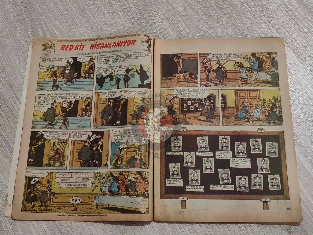 Milliyet Çocuk #11 1986 Turkish Comic Turkey Lucky Luke Eric Castel Robin Dubois Alain Chevallier