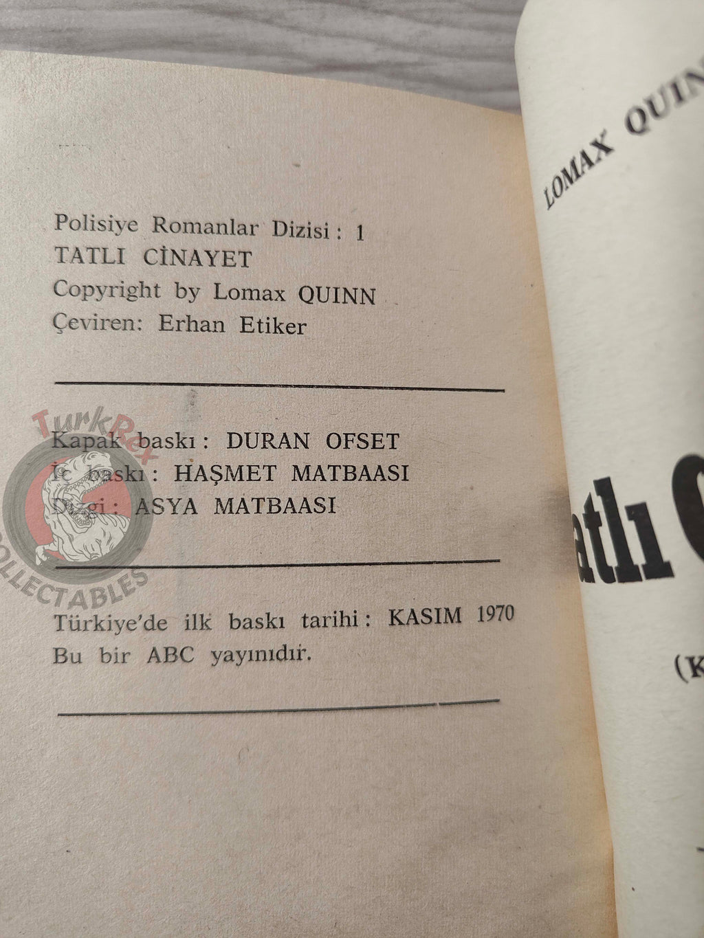 Lomax Quinn – Jack Brown #1 Kill and Kiss 1970 Turkish Book Turkey