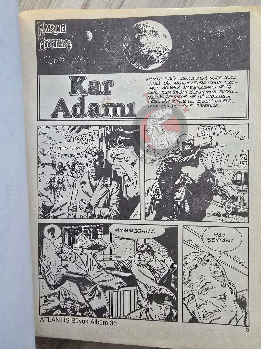Martin Mystère #36 L'Uomo delle Nevi 80s Turkish Comic Turkey #87 #88