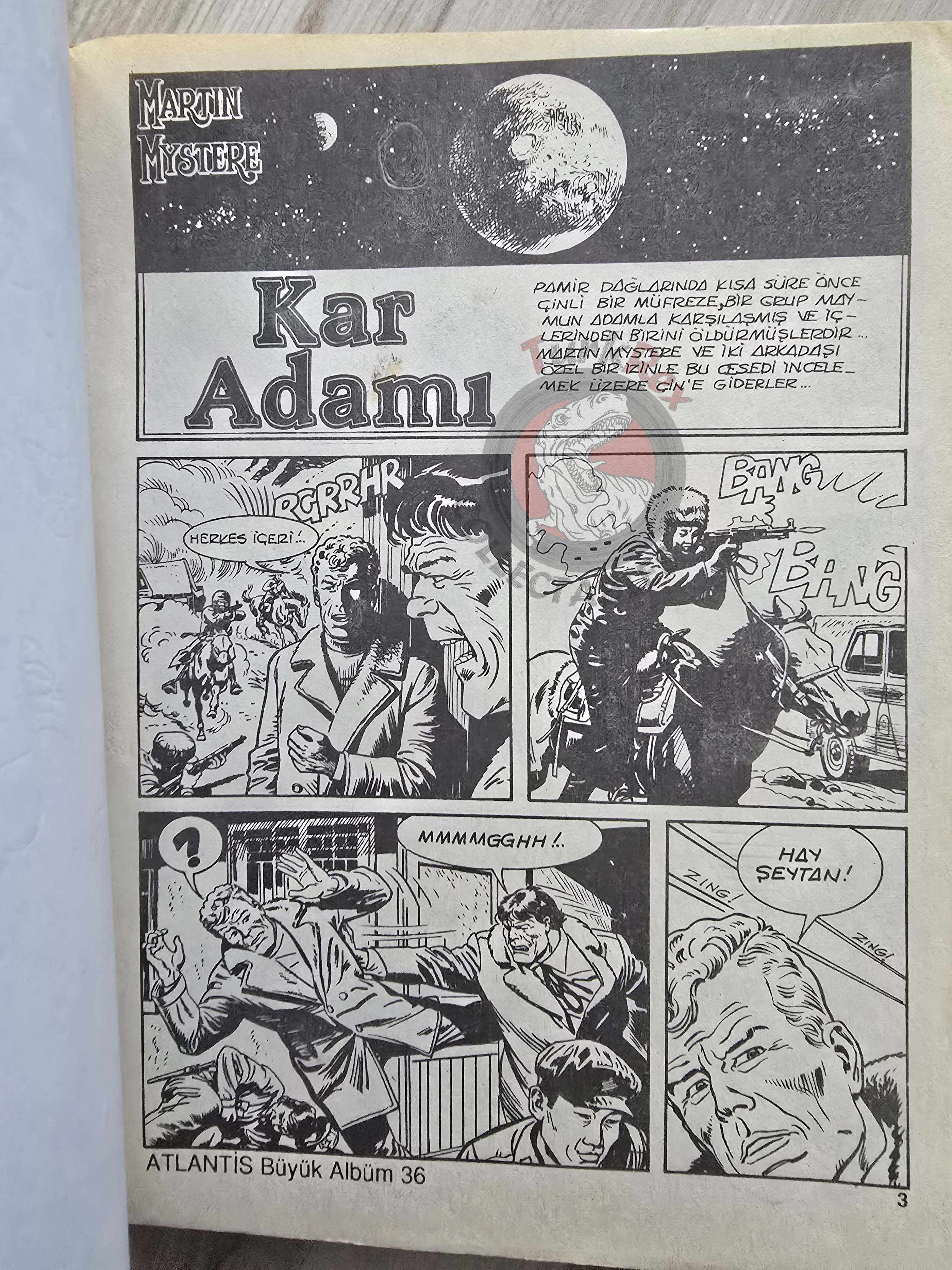 Martin Mystère #36 L'Uomo delle Nevi 80s Turkish Comic Turkey #87 #88