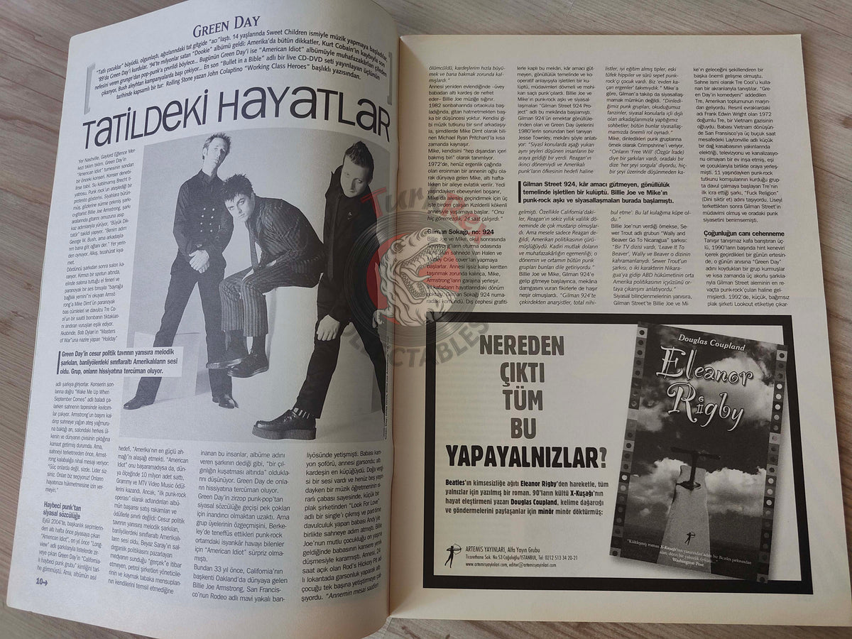 Roll 2005 John Lennon Turkish Mag Turkey The Beatles Van Morrison Green Day Bob Dylan