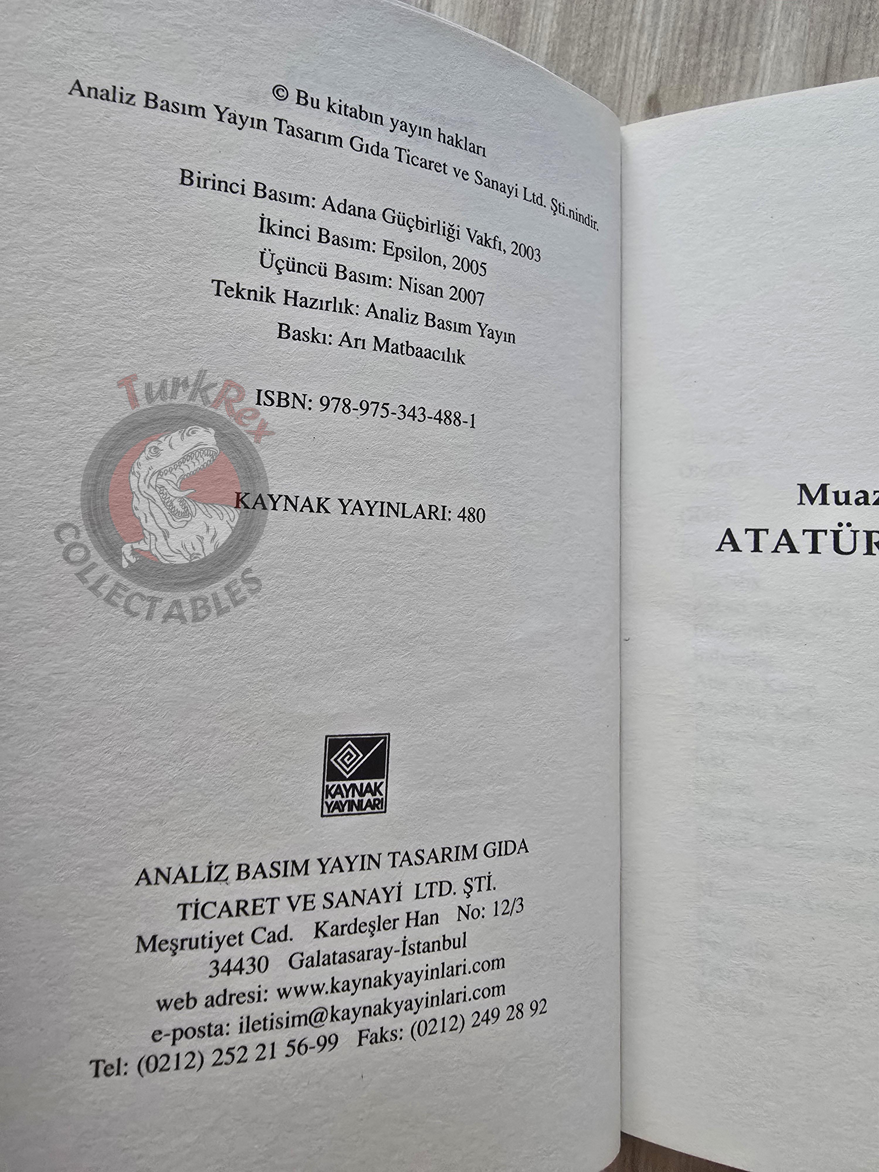 Muazzez İlmiye Çığ – Atatürk's Thoughts 2007 Turkish Book Turkey Ataturk