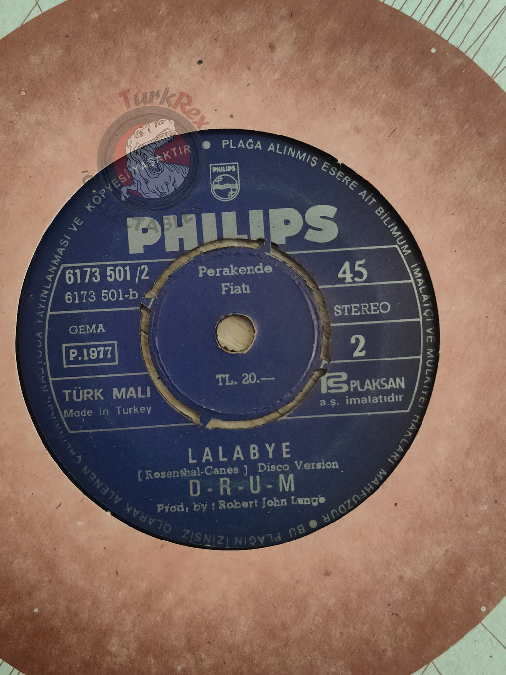 D-R-U-M – Lalabye 7" Turkish Pressing Vinyl Turkey Edition