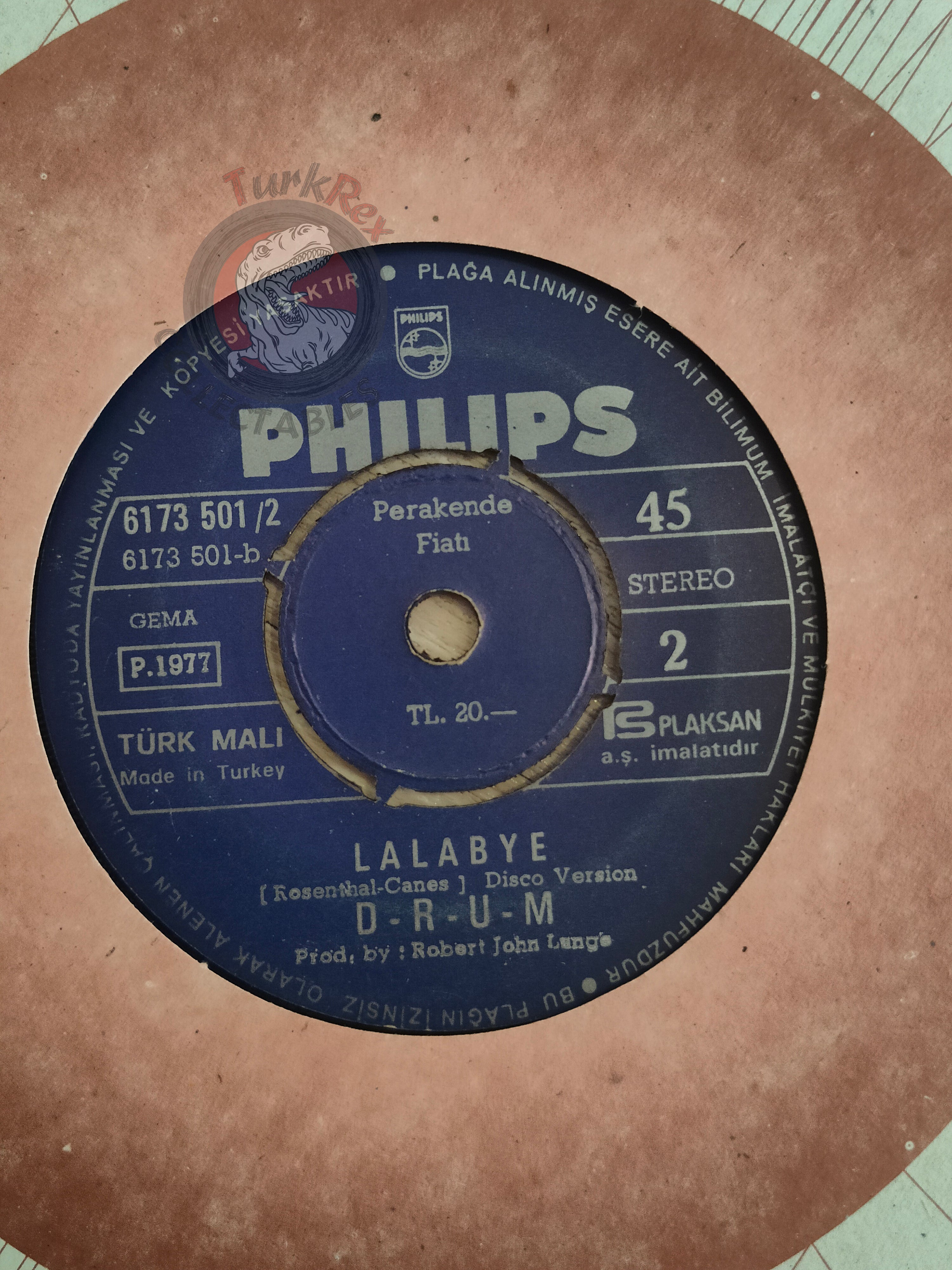 D-R-U-M – Lalabye 7" Turkish Pressing Vinyl Turkey Edition