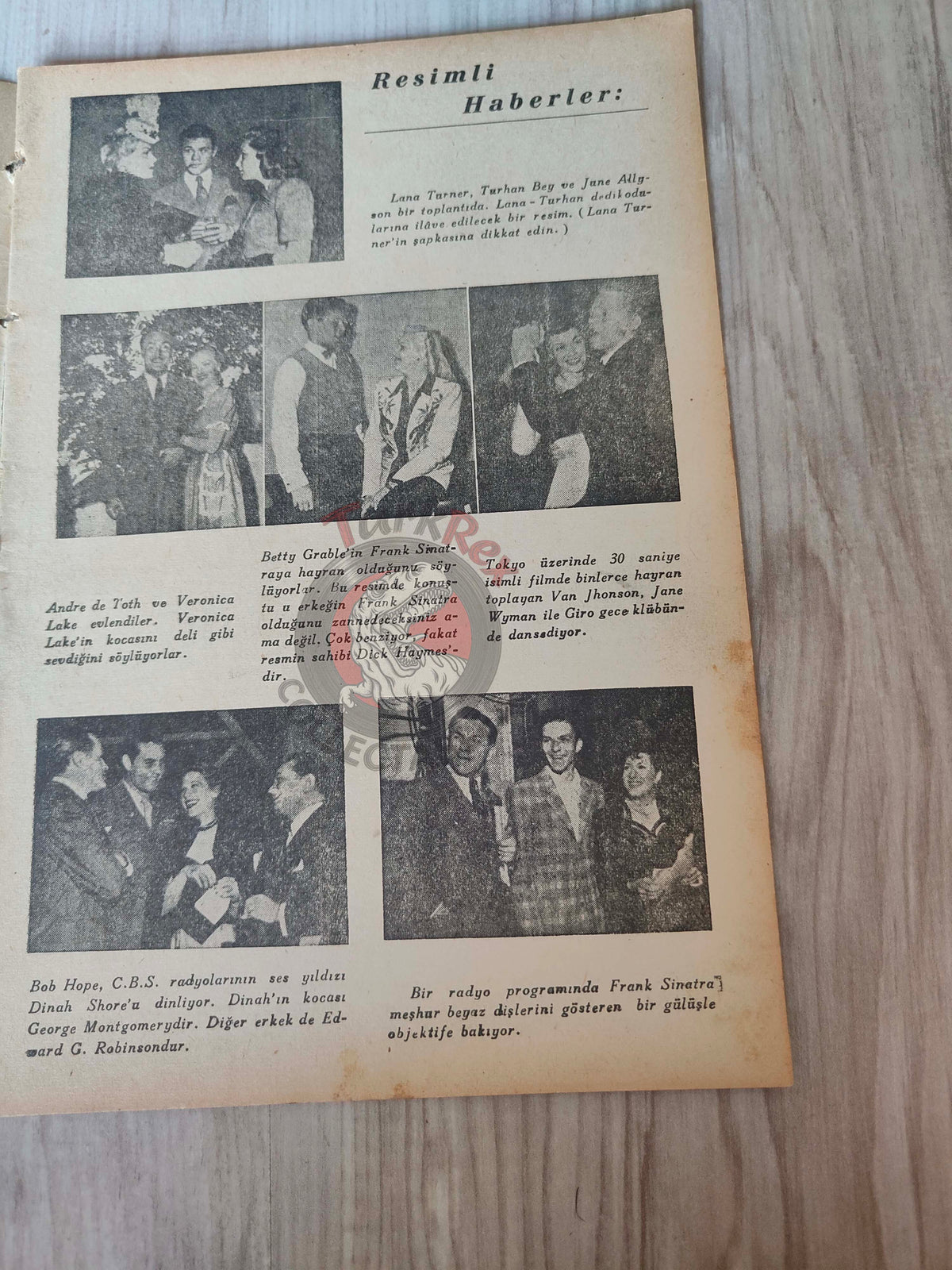 Hollywood Dünyası 1945 Joan Leslie Turkish Mag Turkey Phyllis Calvert Anna May Wong June Duprez