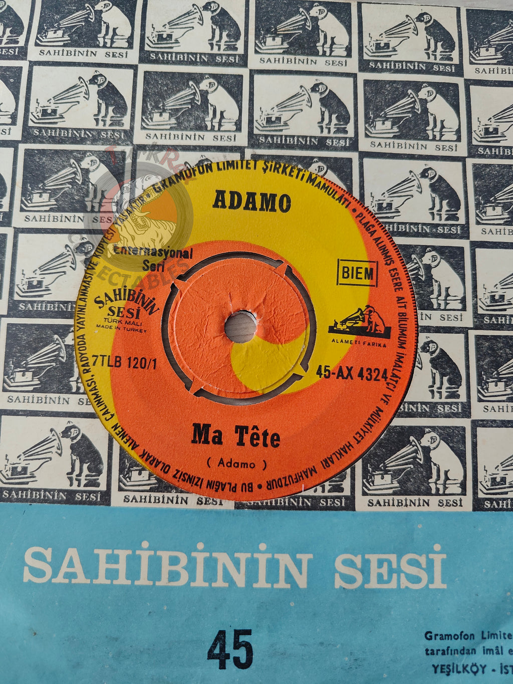 Adamo – Ma Chambrette 7" Turkish Pressing Vinyl Turkey Edition