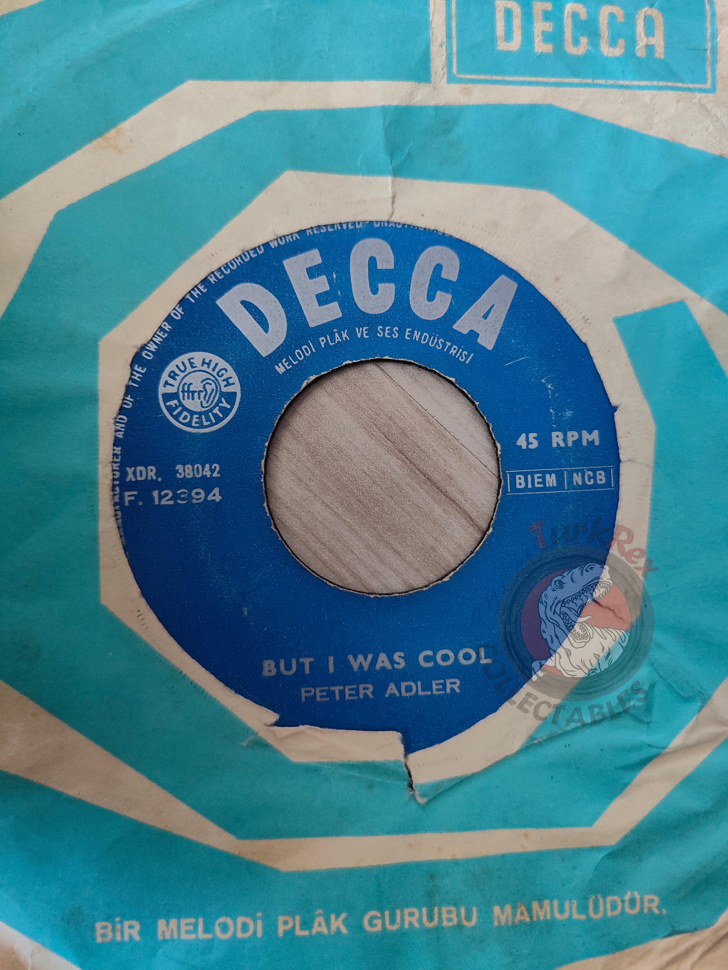 Peter Adler – I'm Gonna Turn My Life Around 7" Turkish Pressing Vinyl Turkey Edition