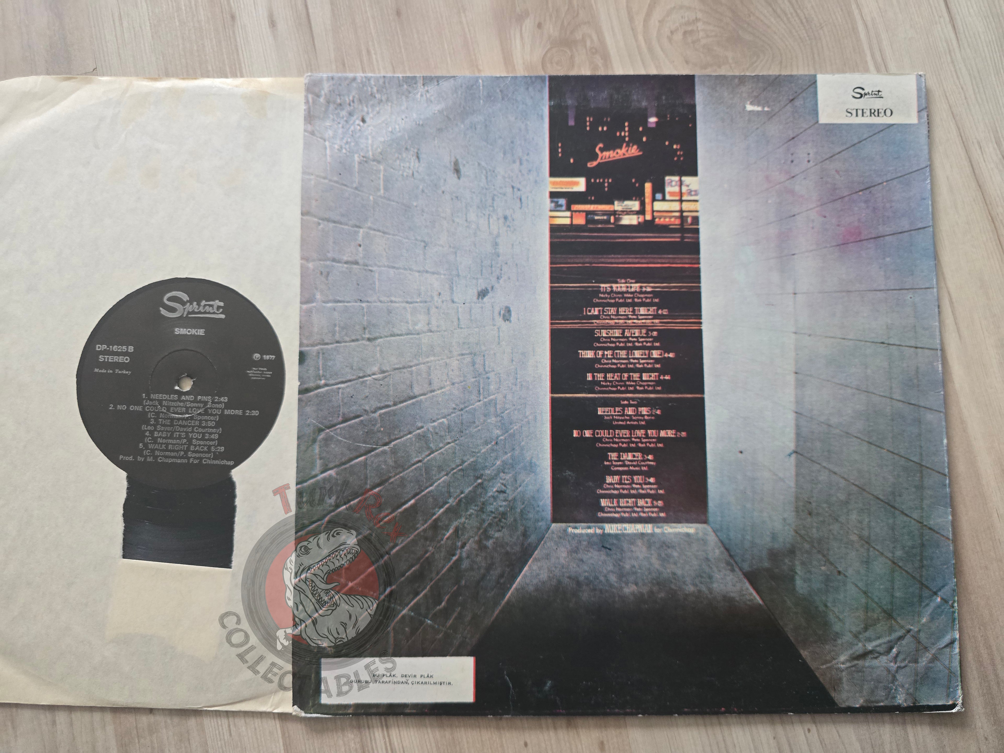 Smokie – Bright Lights And Back Alleys Turkish Pressing Vinyl Turkey Edition