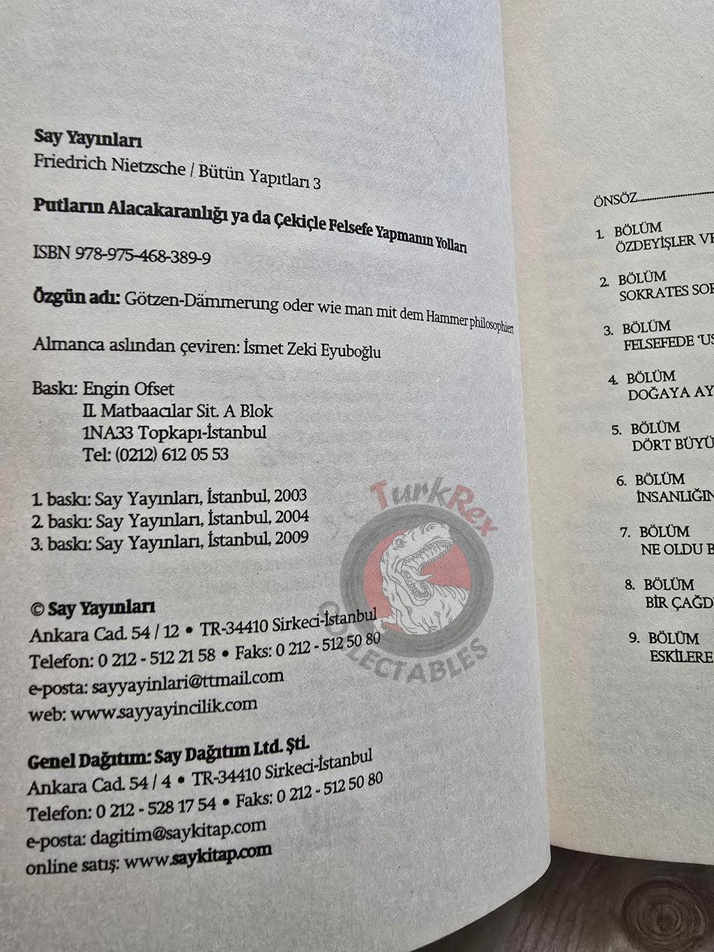 Friedrich Nietzsche – Twilight of the Idols 2009 Turkish Book Turkey