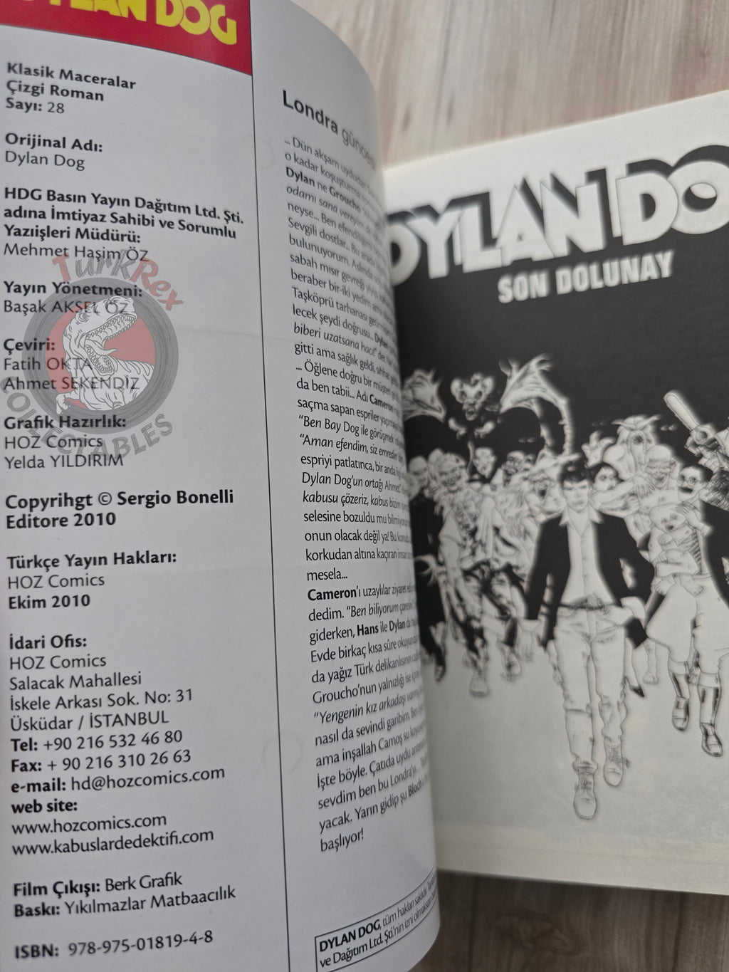 Dylan Dog #28 2010 Turkish Comic Turkey L’ultimo plenilunio #72 #73