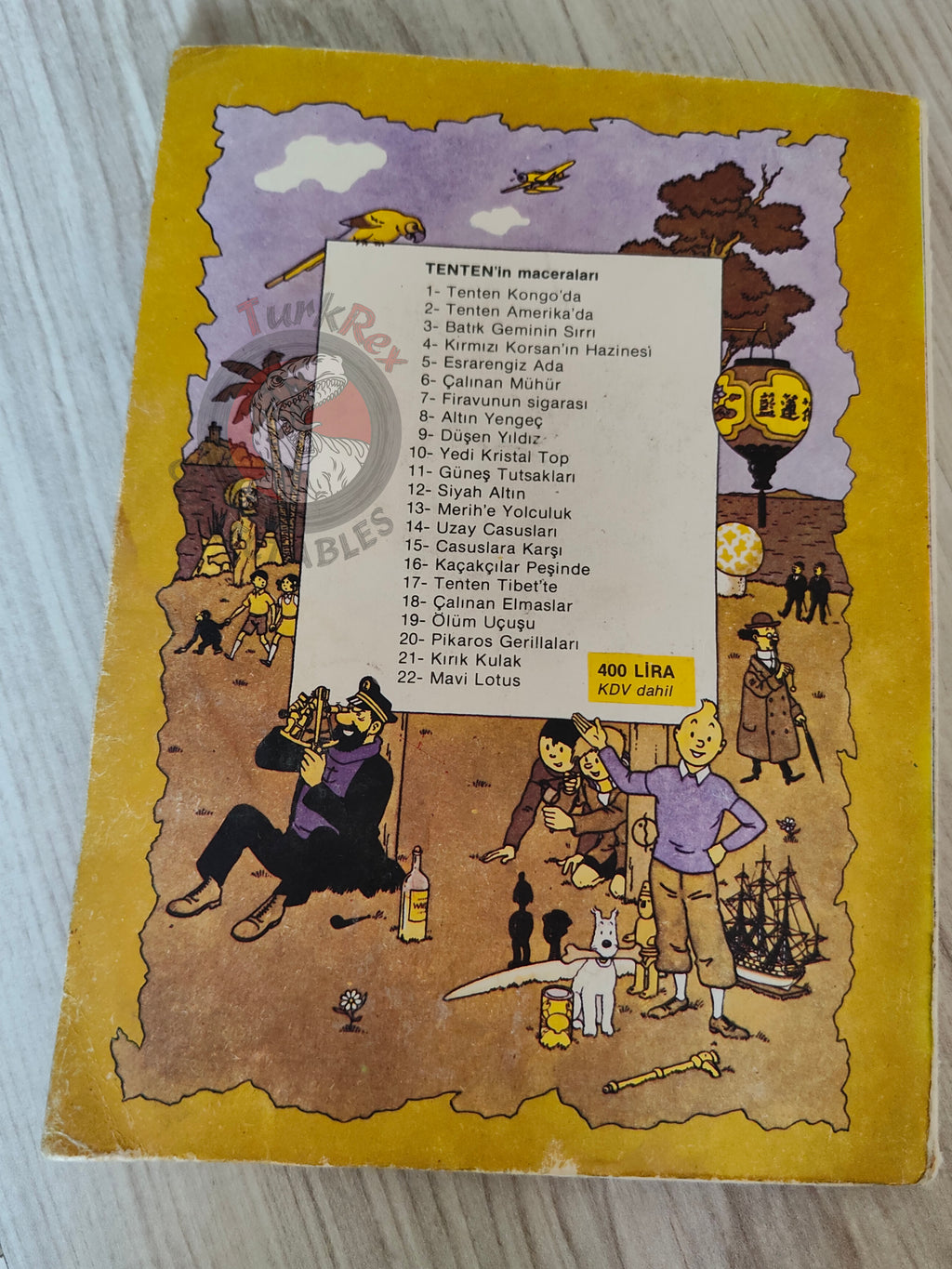 Tintin – The Shooting Star mid 1980s Turkish Edition Comic Turkey 1