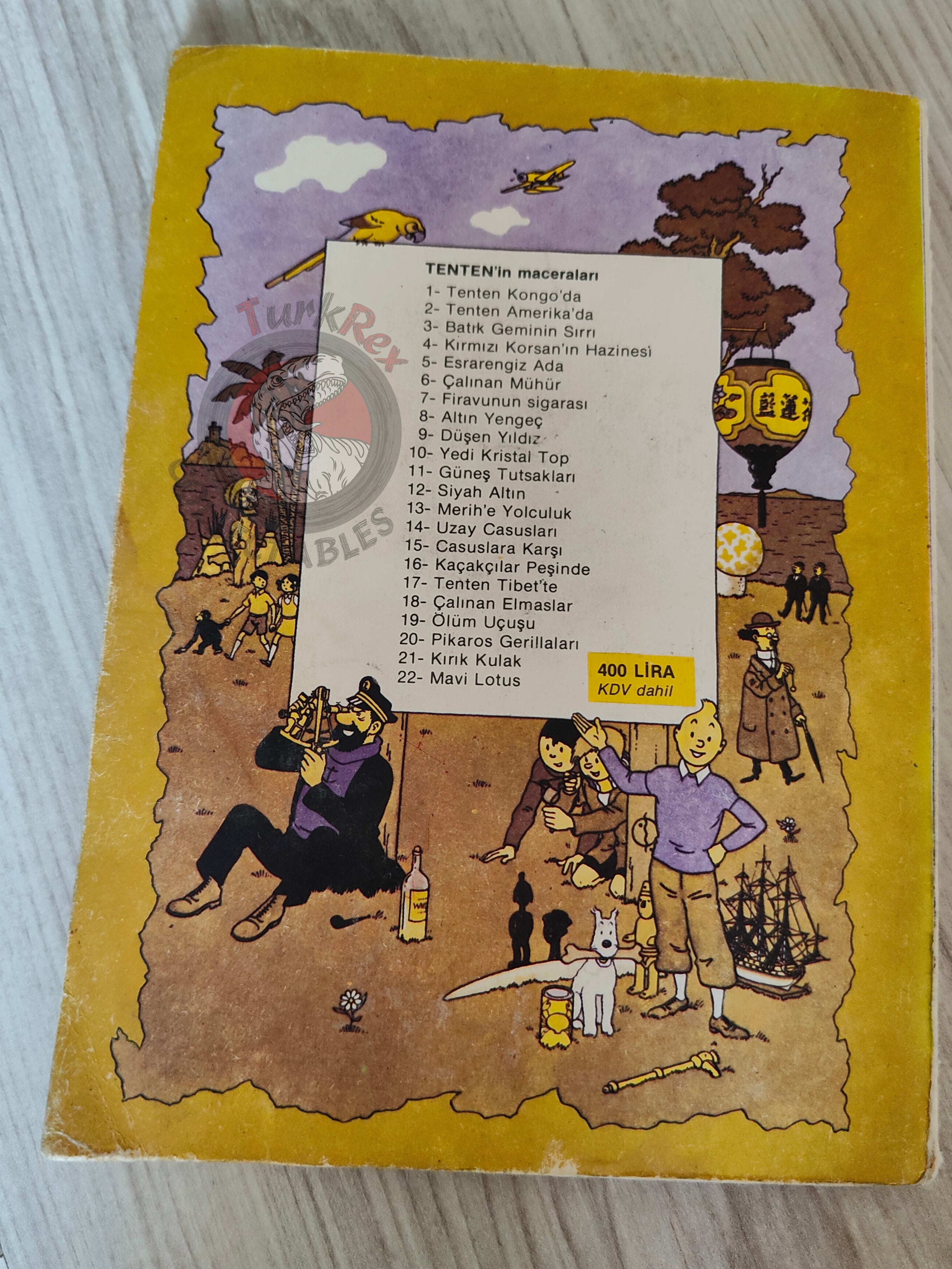 Tintin – The Shooting Star mid 1980s Turkish Edition Comic Turkey 1
