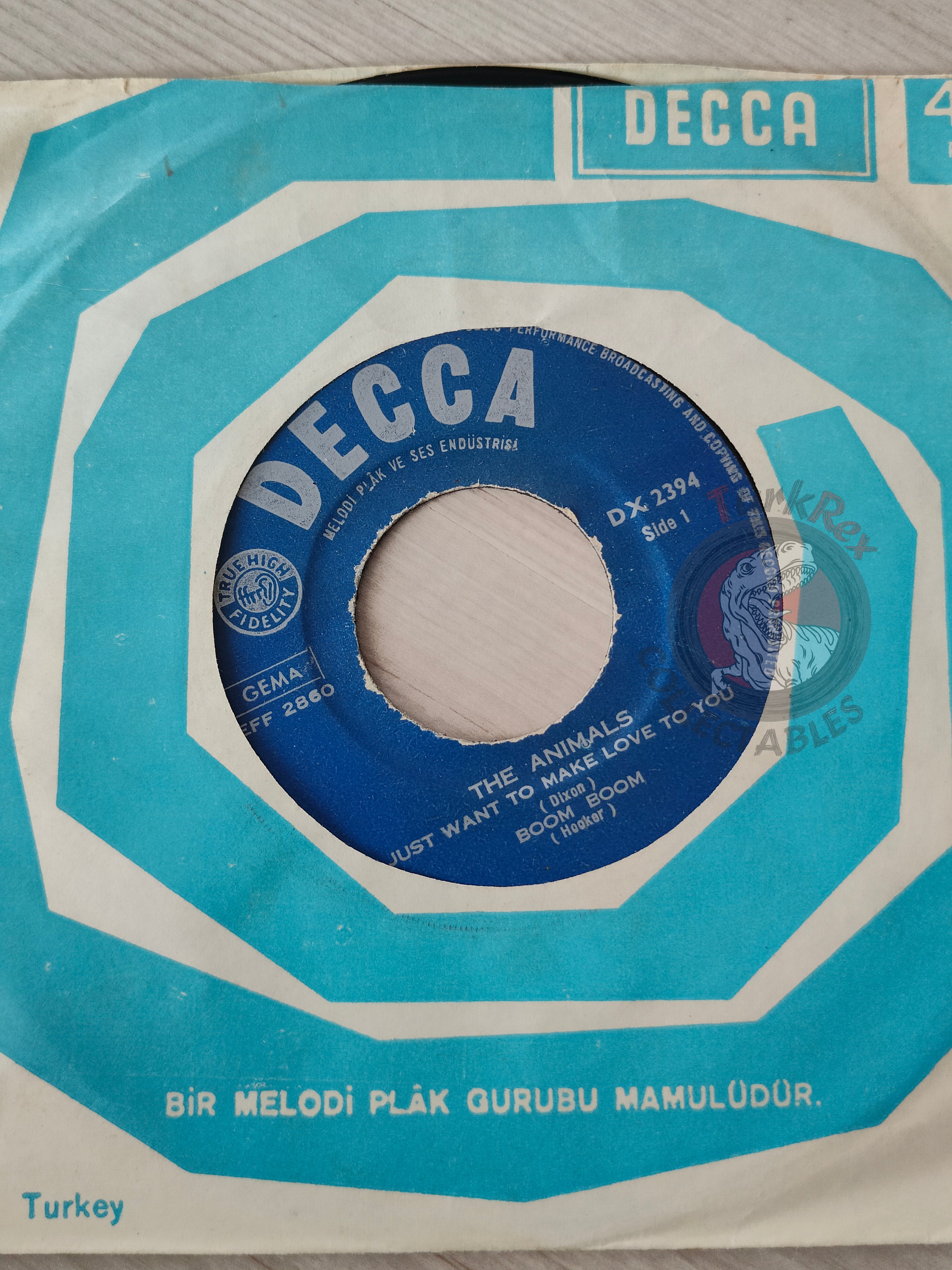 The Animals – In The Beginning There Was Early Animals 7" Turkish Pressing Vinyl Turkey Edition