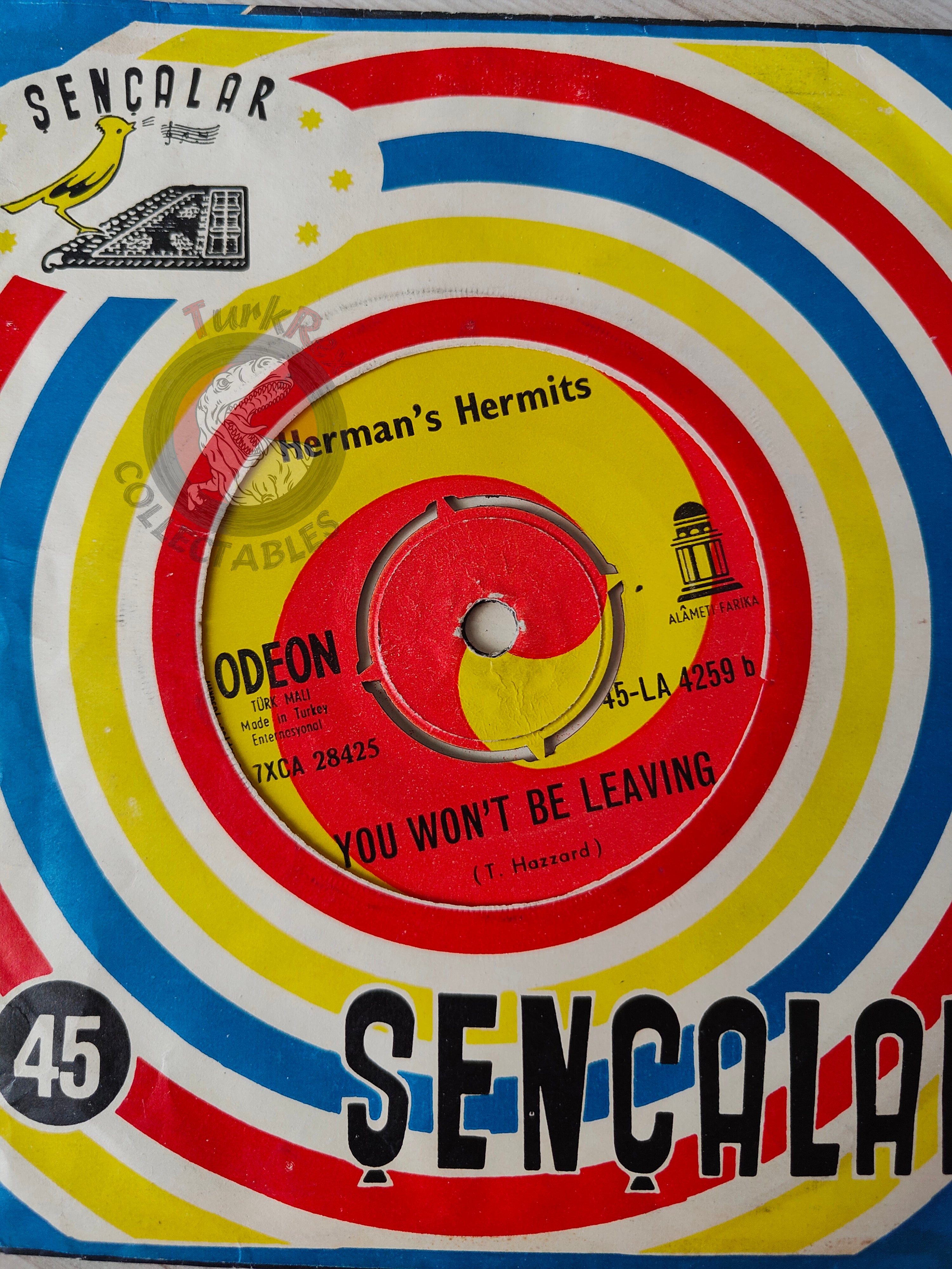 Herman's Hermits – Listen People 7" Turkish Pressing Vinyl Turkey Edition