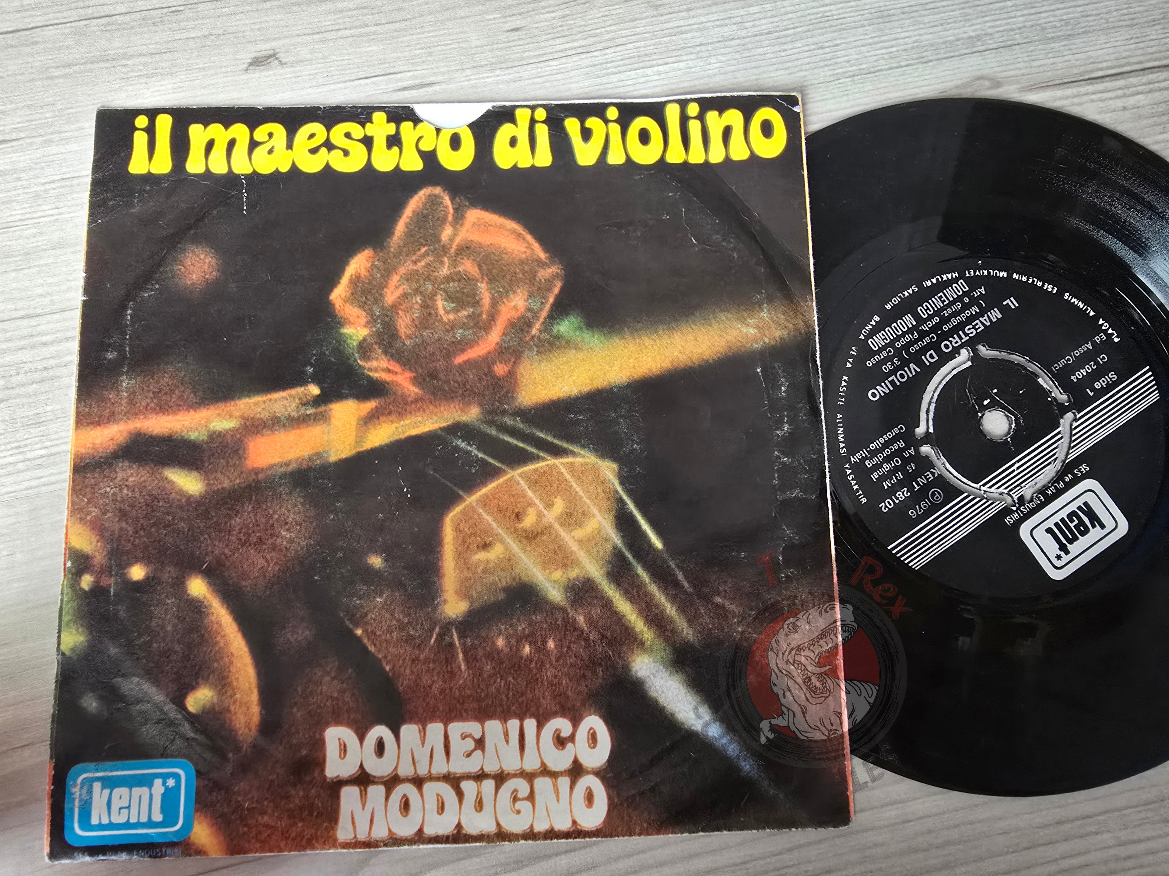 Domenico Modugno – Il Maestro Di Violino 7" Turkish Pressing Vinyl Turkey Edition
