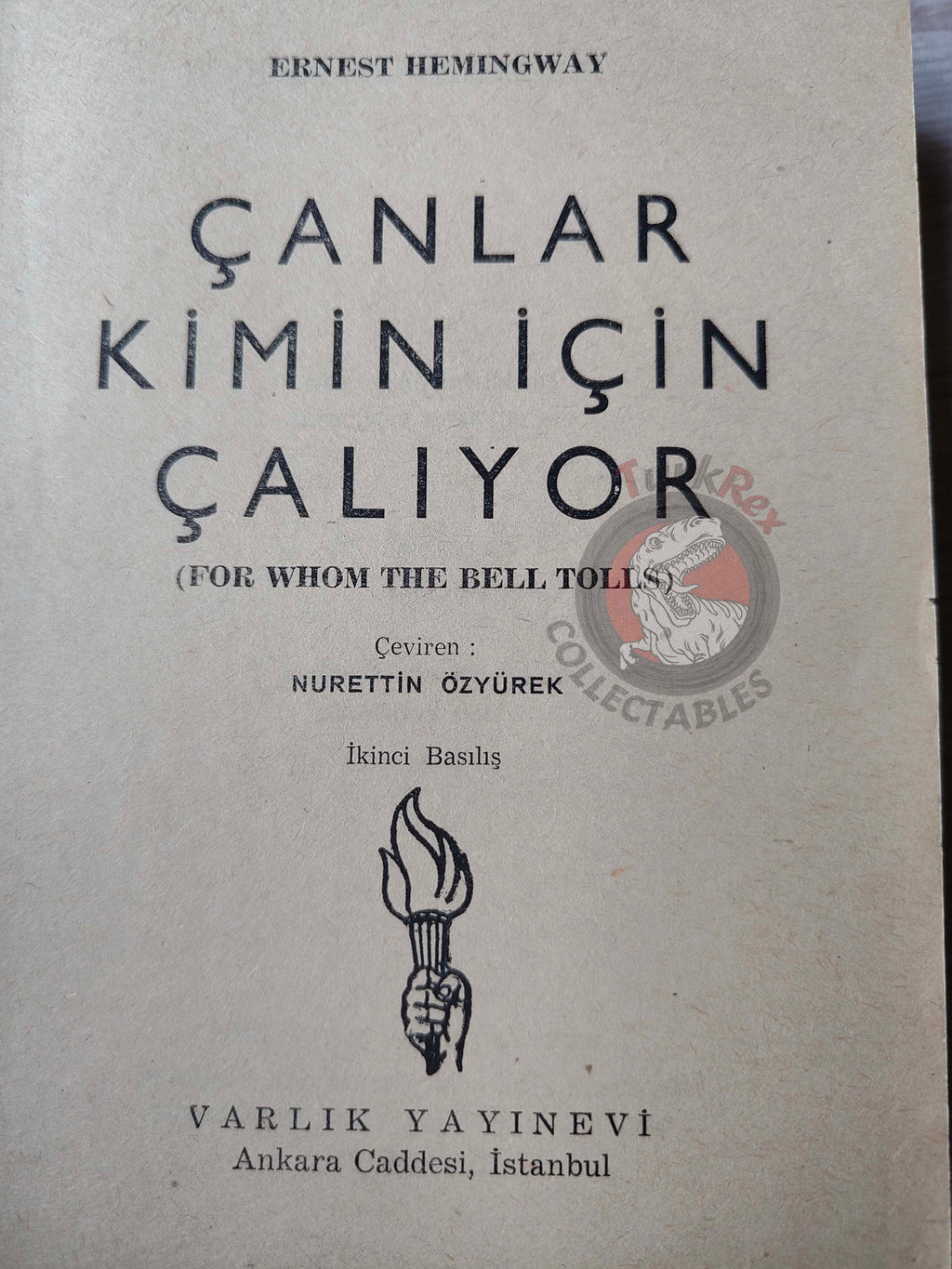 Ernest Hemingway – For Whom the Bell Tolls 1970 Turkish Book Turkey