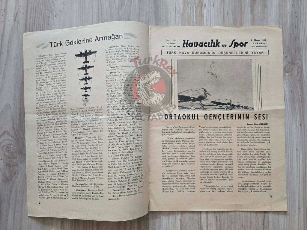 Aviation 1942 Spitfire Dornier Do 215 Turkish Magazine Turkey WW2 World War Two French Pierre Cot