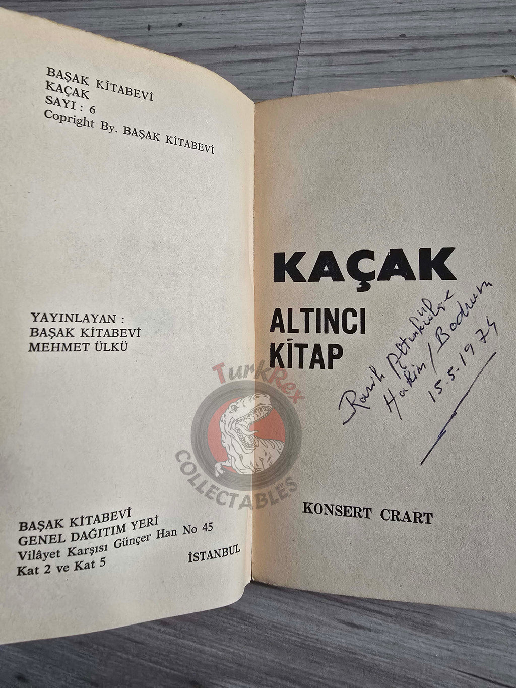 Dr. Richard Kimble – The Fugitive 1974 1st Turkish Book Turkey Tv Series