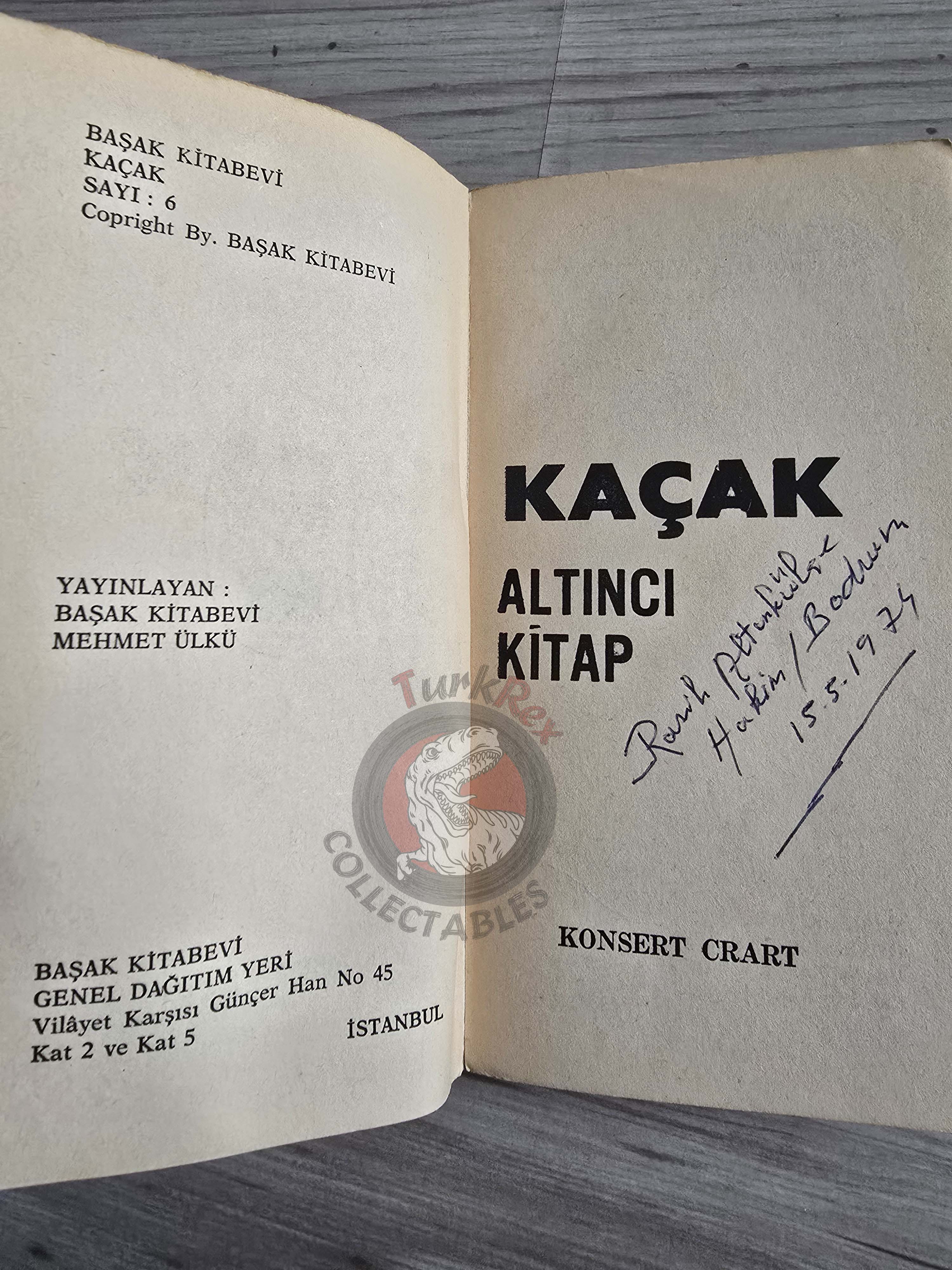 Dr. Richard Kimble – The Fugitive 1974 1st Turkish Book Turkey Tv Series