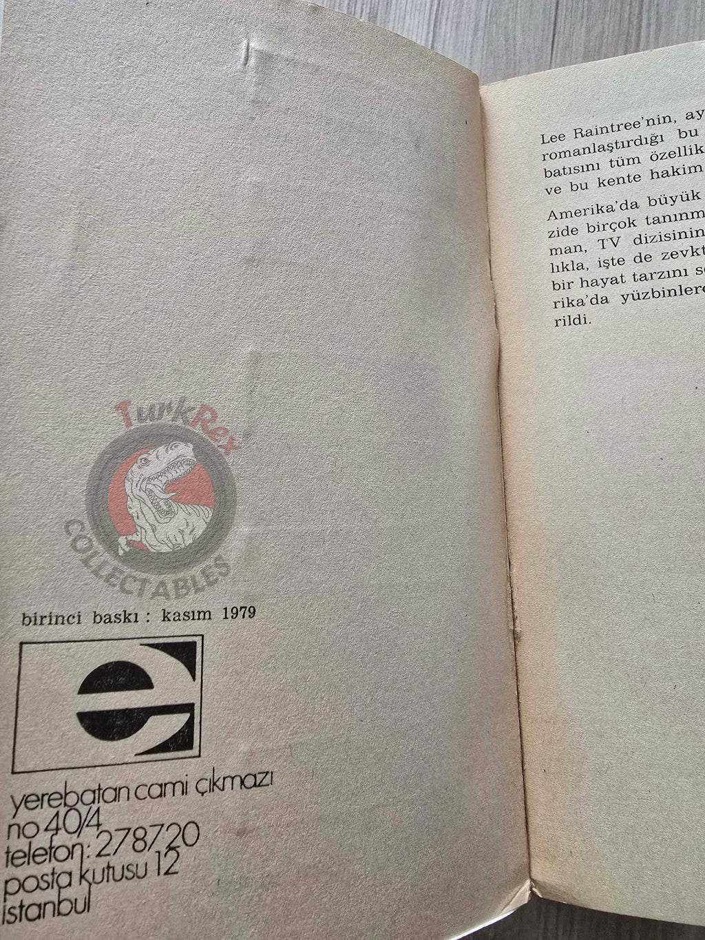 Lee Raintree – Dallas 1 1979 1st Turkish Book Turkey Tv Series