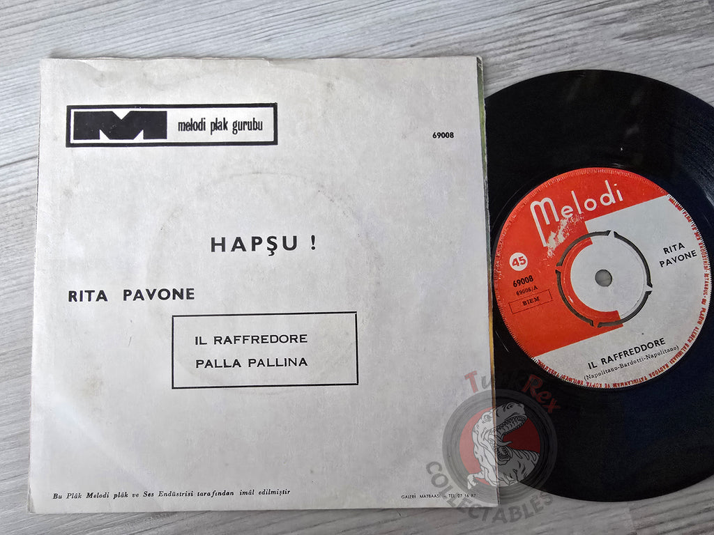 Rita Pavone – Il Raffreddore 7" Turkish Pressing Vinyl Turkey Edition