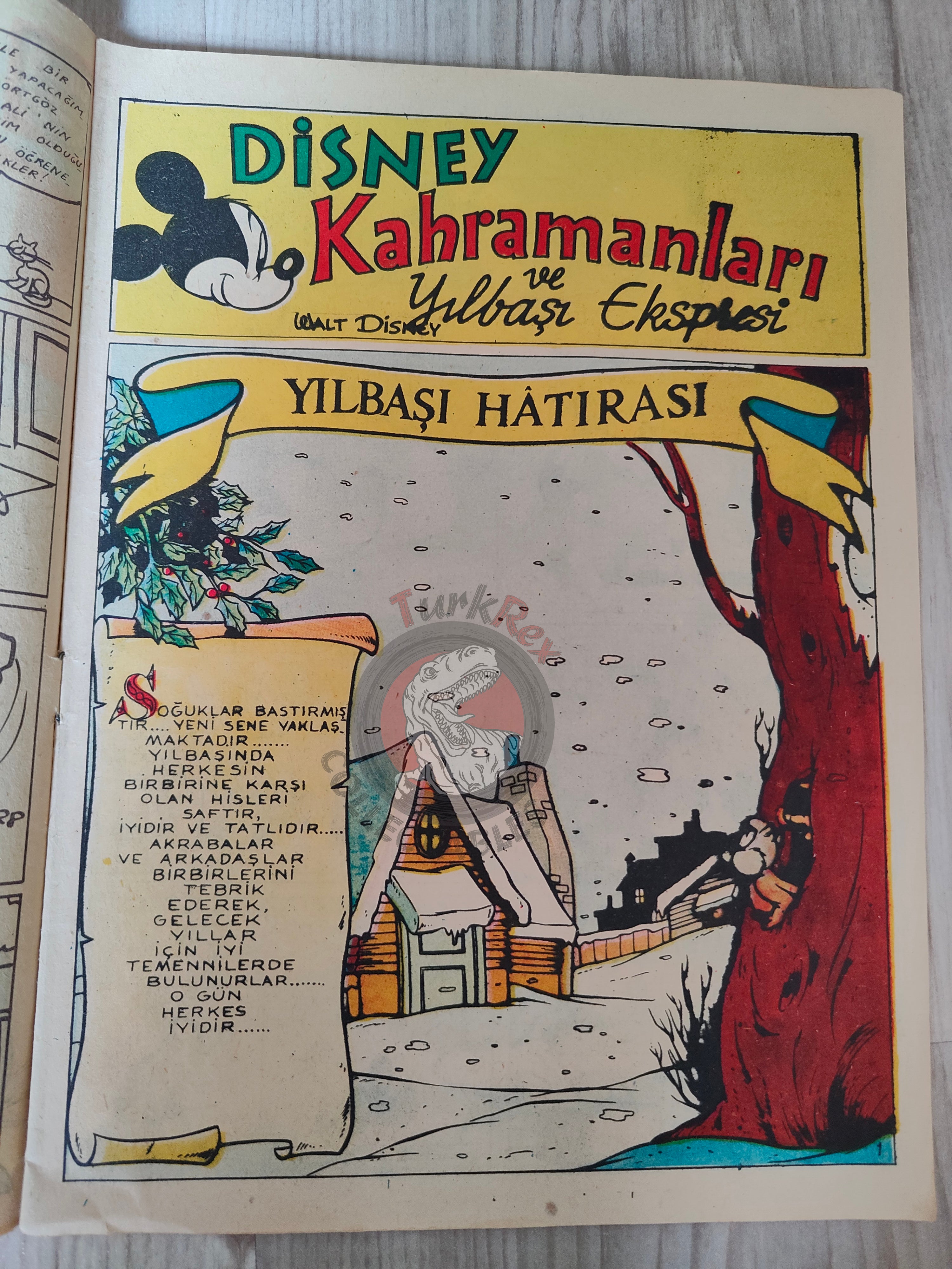 Mickey Mouse Mag #50 1962 Turkish Comic Turkey Walt Disney Donald Duck
