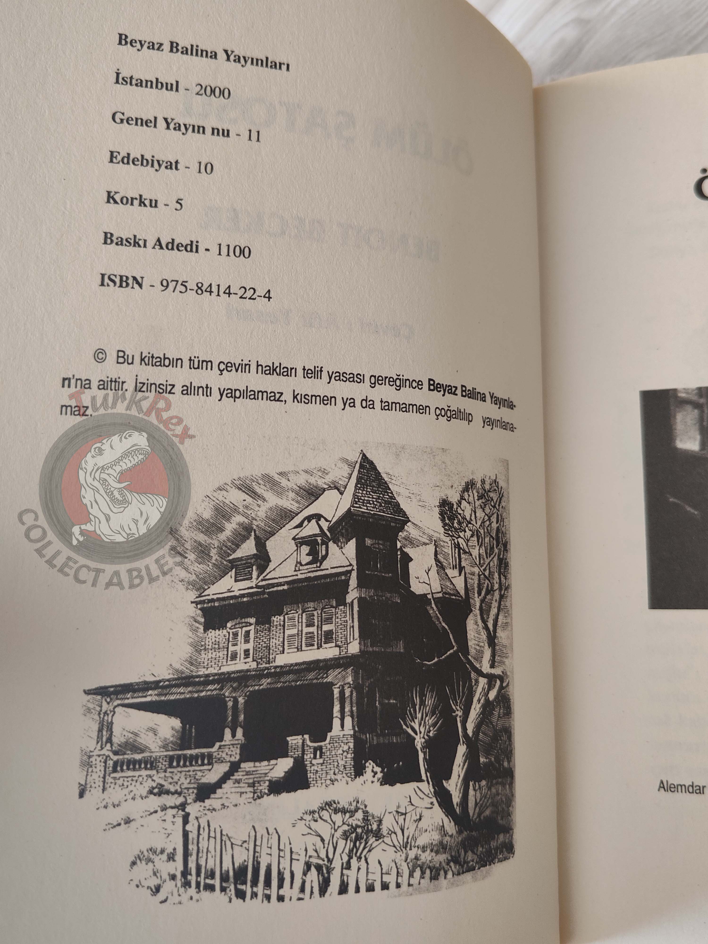 Benoît Becker – Le Sceau de Frankenstein 2000 1st Turkish Book Turkey