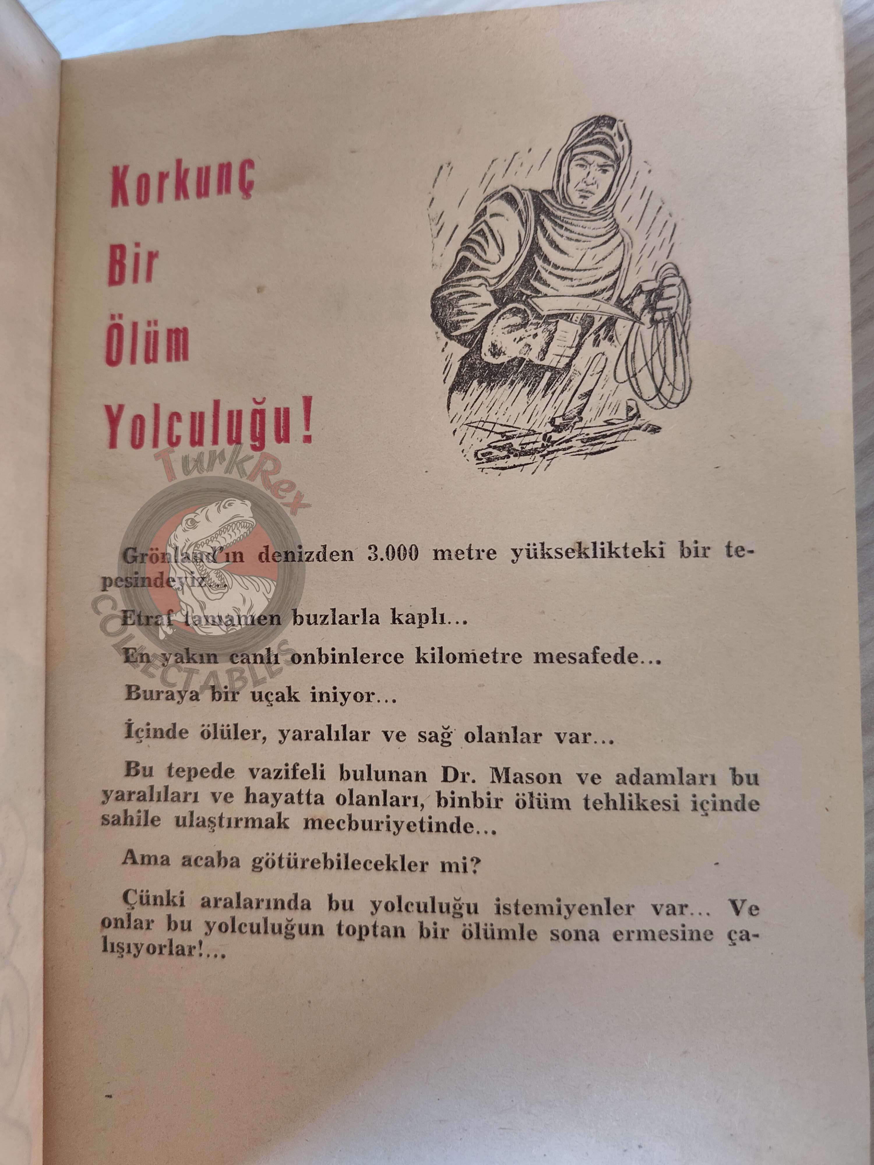 Alistair MacLean – Night Without End 1963 1st Turkish Book Turkey