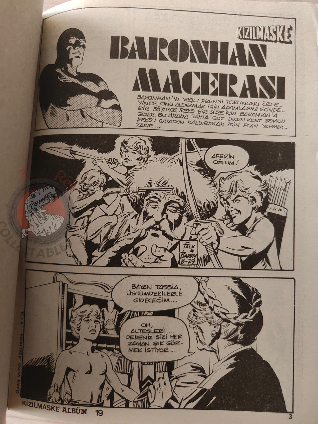 The Phantom #7 Visit to Baronkhan Turkish Edition Comic Turkey