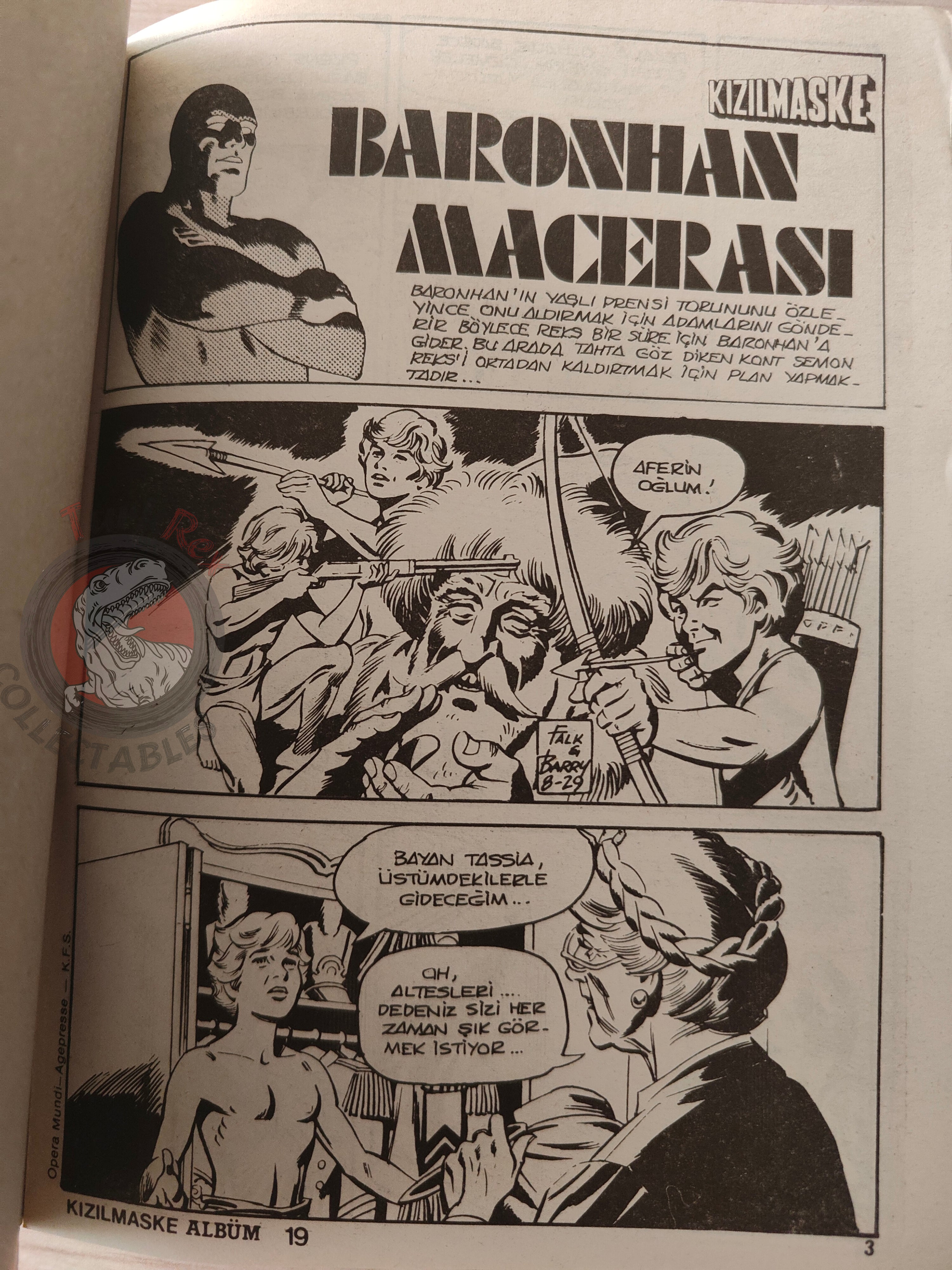 The Phantom #7 Visit to Baronkhan Turkish Edition Comic Turkey