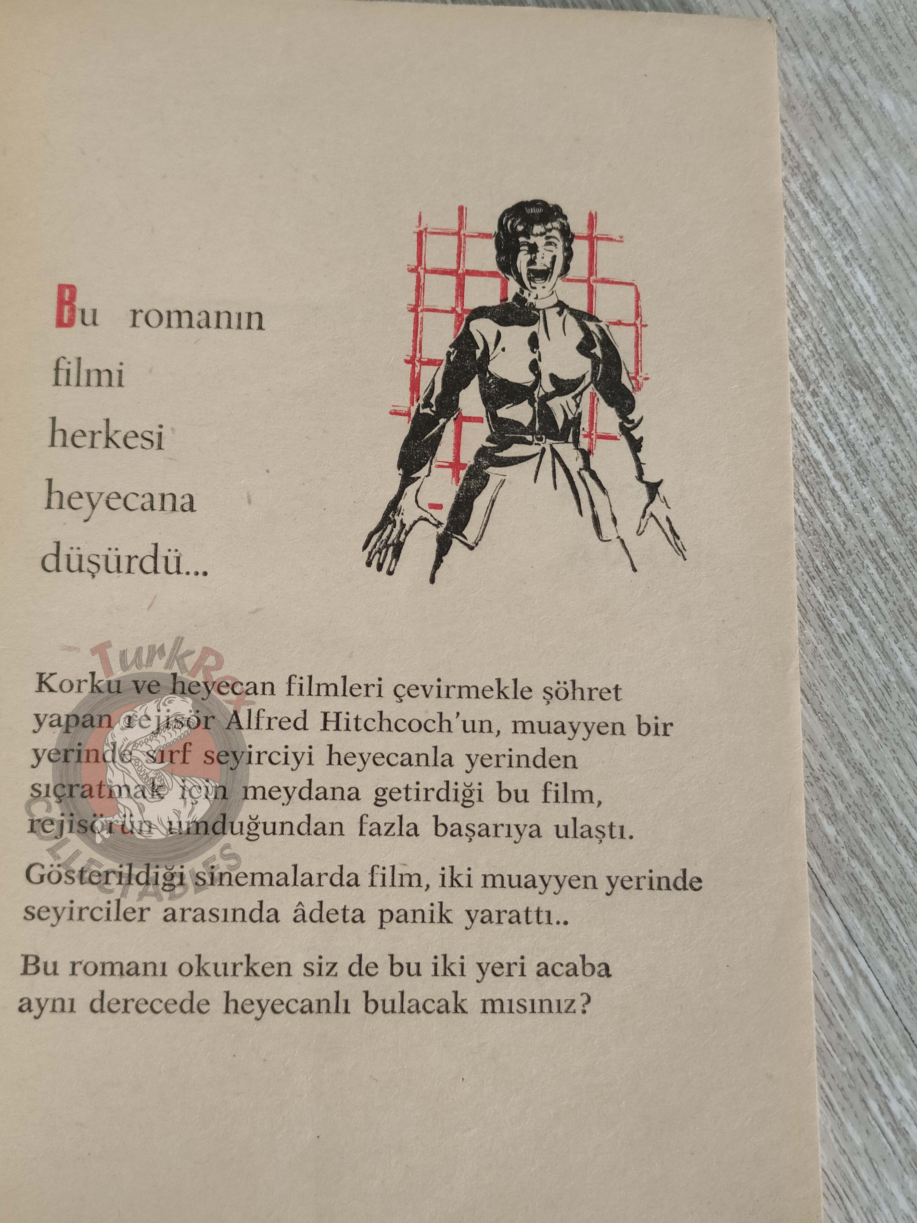 Robert Bloch – Psycho 1962 1st Turkish Book Turkey Alfred Hitchcock