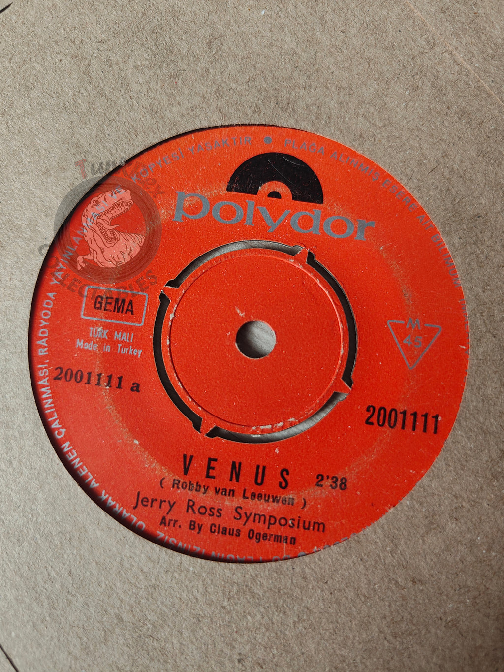 The Jerry Ross Symposium, Good Paul Sylvan – Venus 7" Turkish Pressing Vinyl Turkey Edition