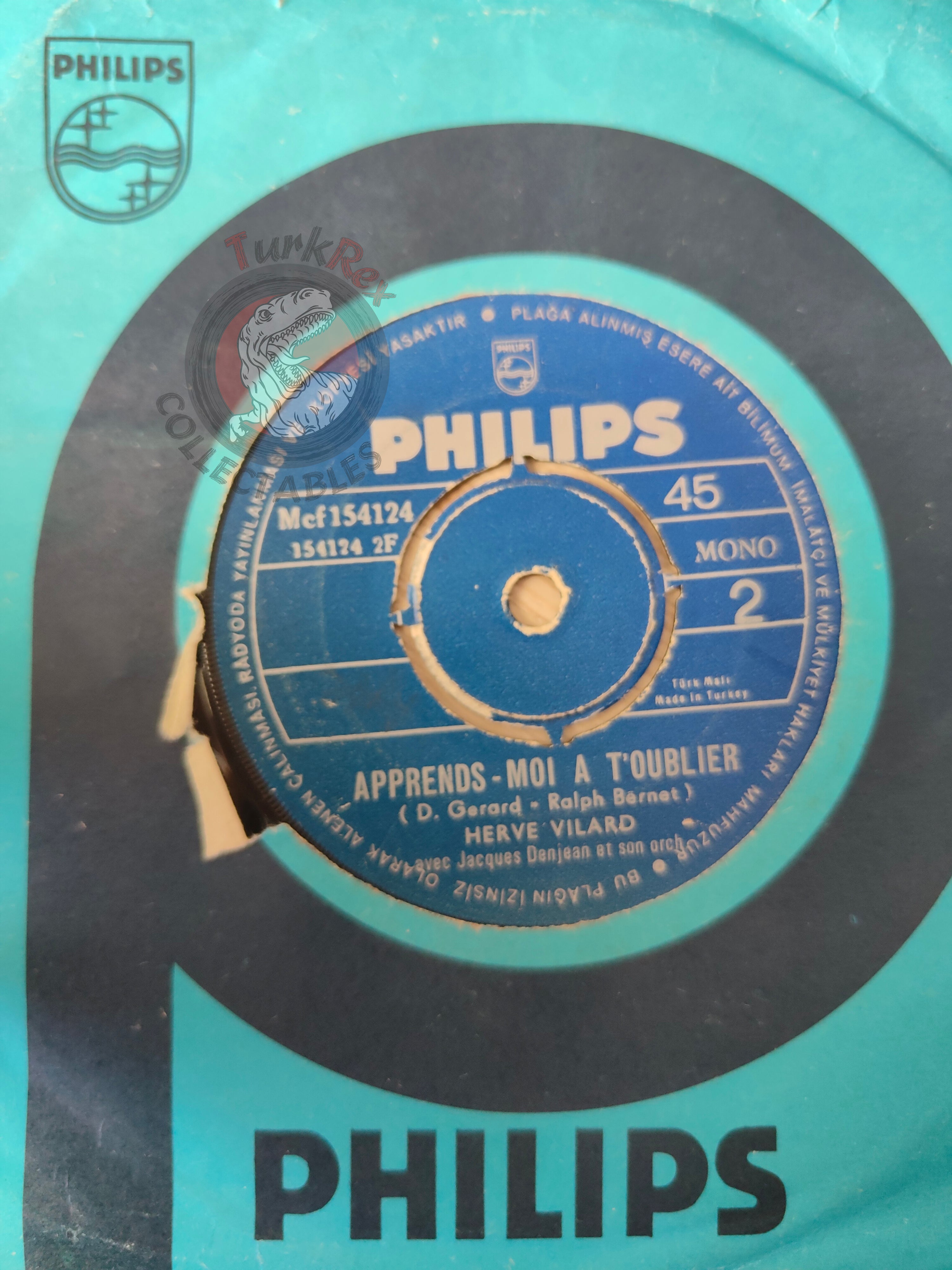 Hervé Vilard – Pedro 7" Turkish Pressing Vinyl Turkey Edition 2