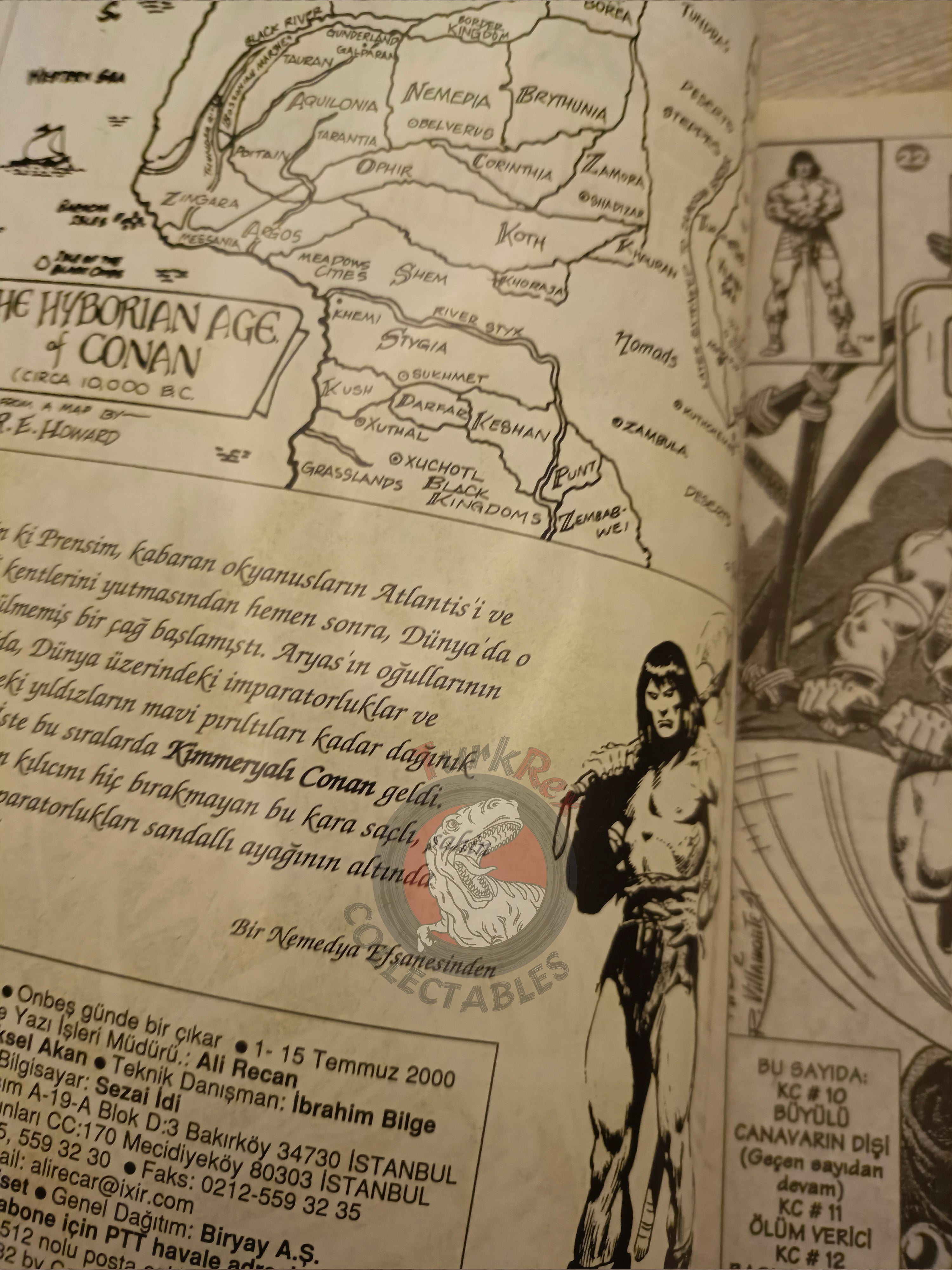 Kral Conan #22 King Conan #10 #11 #12 Turkish Comic Turkey Ken Kelly