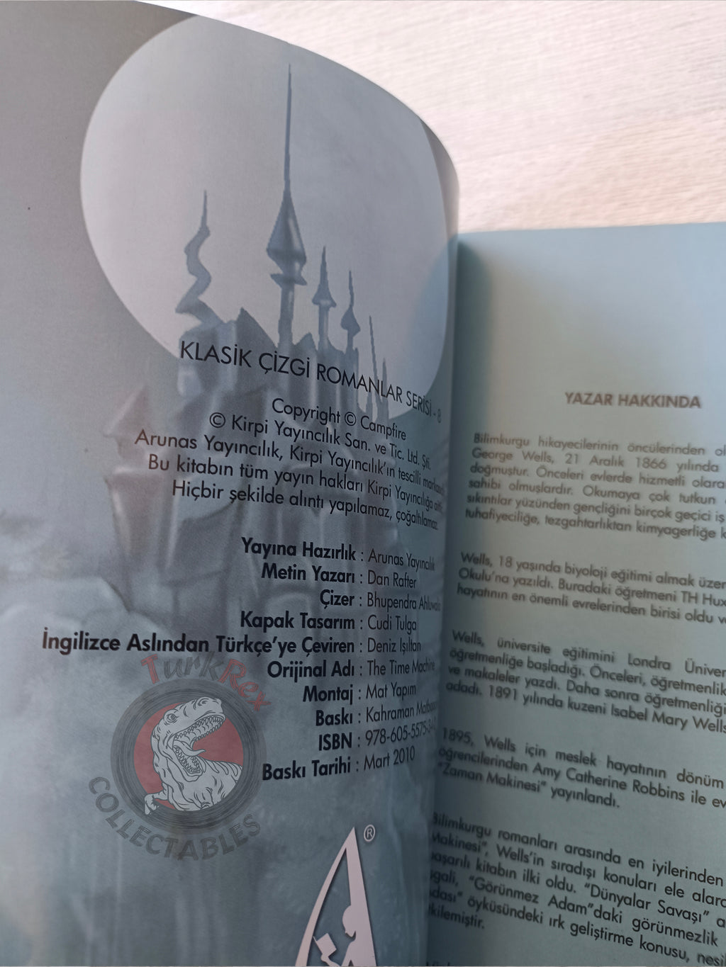 The Time Machine – H. G. Wells Turkish Comic Turkey Campfire Classics