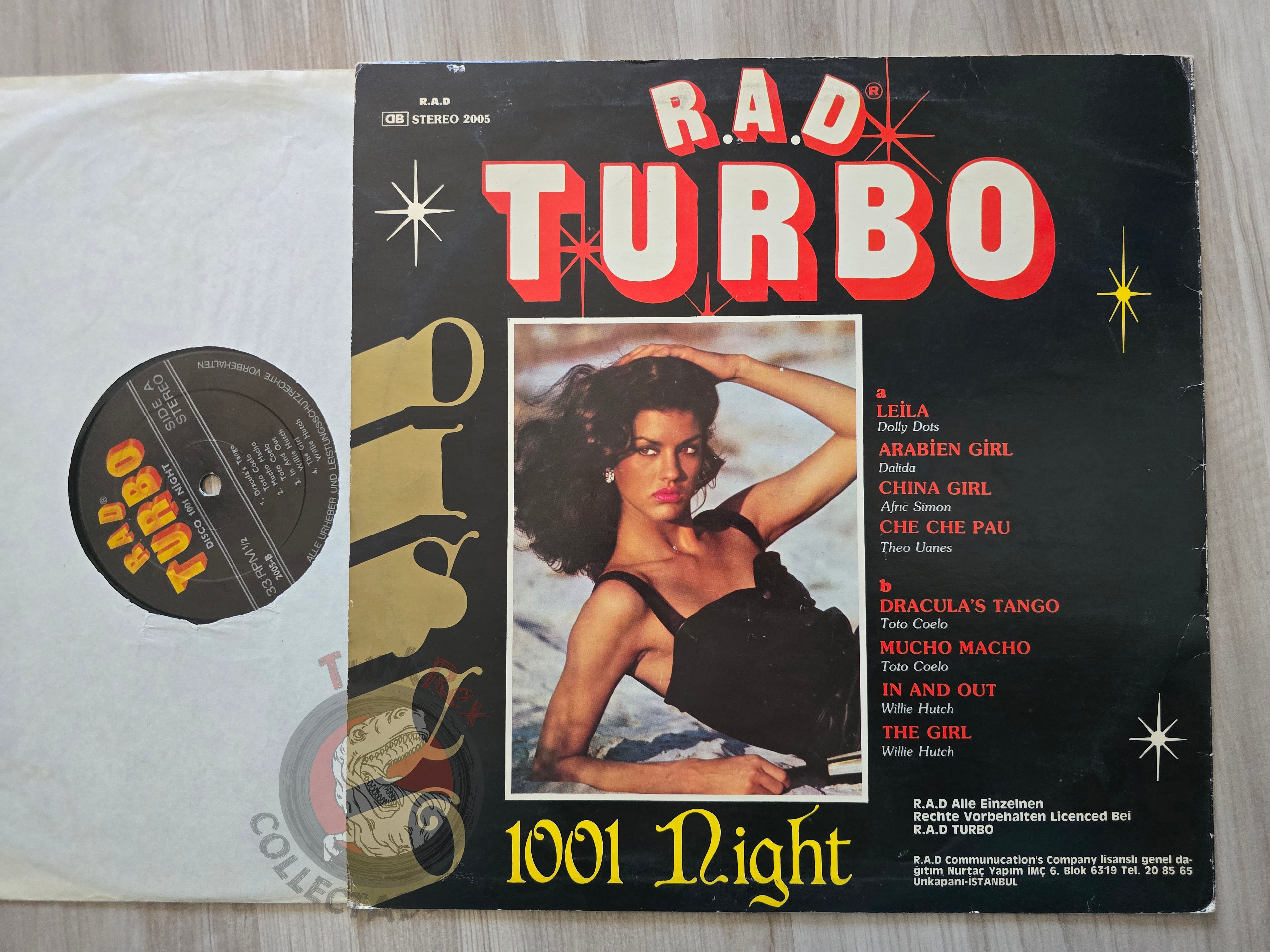 Various – R.A.D. Turbo Disco 1001 Night Turkish Pressing Vinyl Turkey Edition