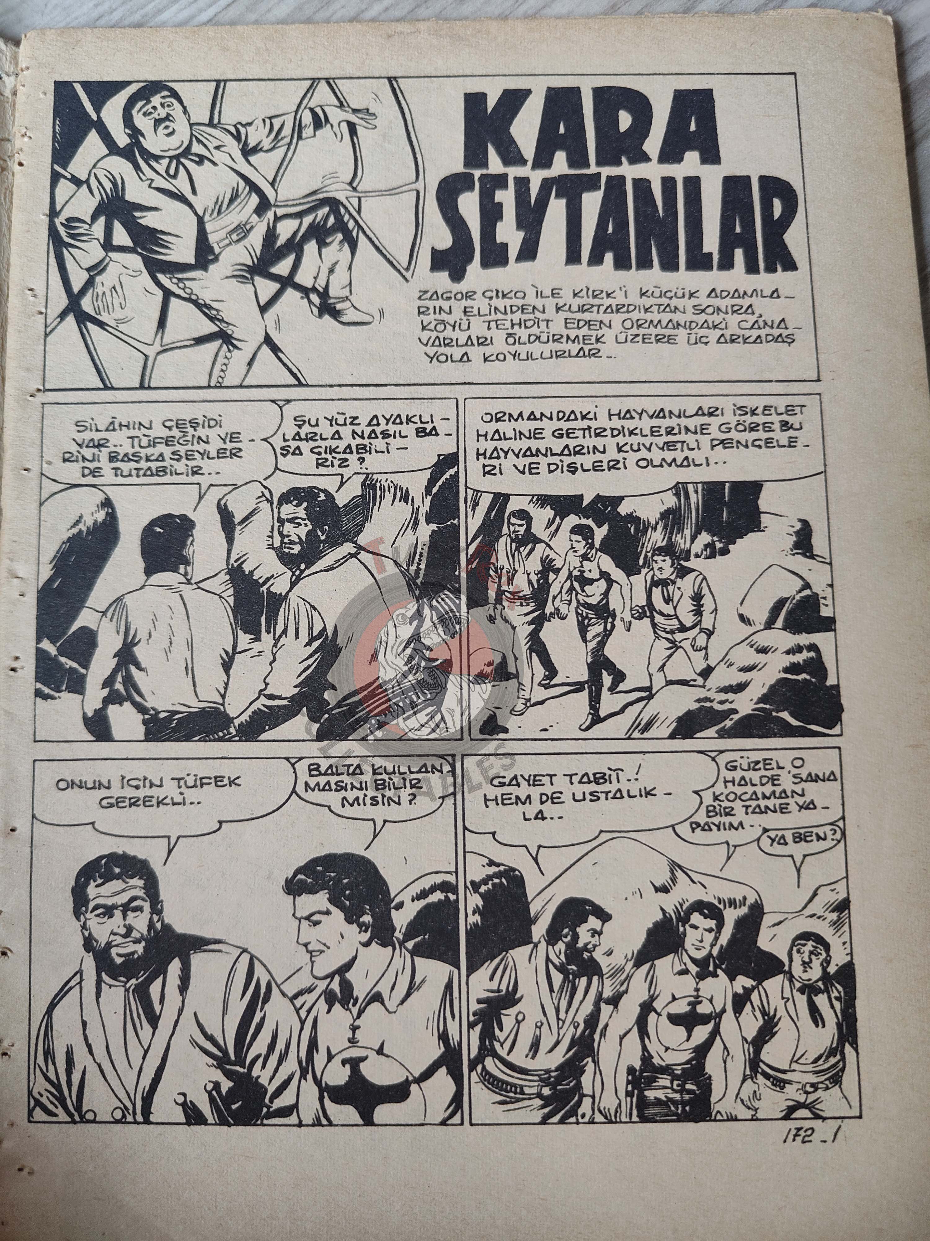 Zagor #1 1973 La foresta degli agguati Turkish Comic Turkey #172