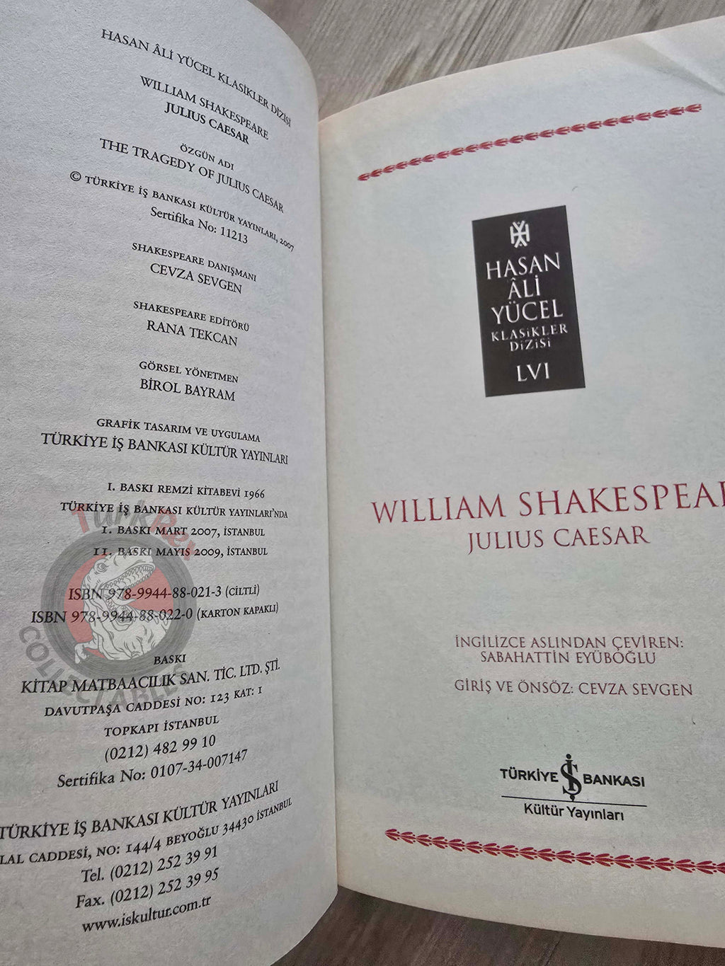 William Shakespeare – Julius Caesar 2009 Turkish Book Turkey