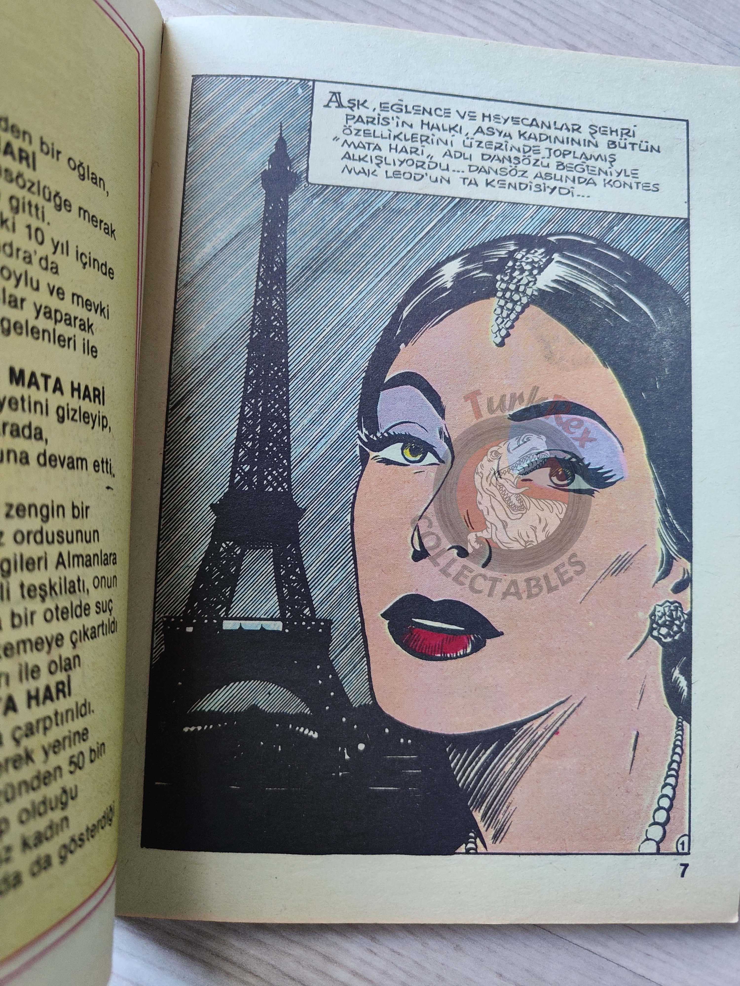 Mata Hari Turkish Comic Turkey Classics Illustrated