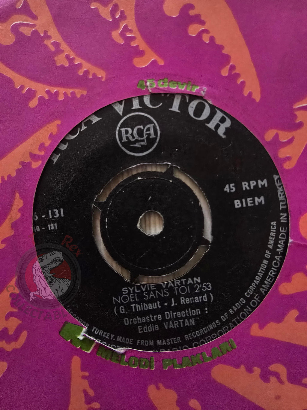 Sylvie Vartan – Par Amour, Par Pitié 7" Turkish Pressing Vinyl Turkey Edition 2
