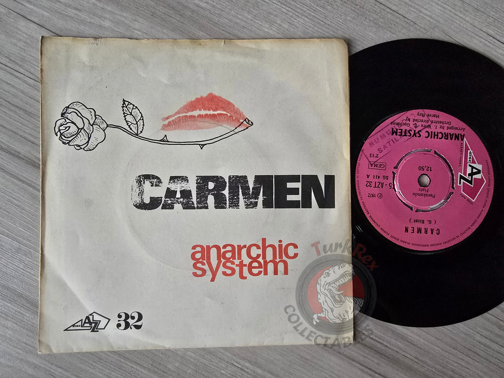 Anarchic System – Carmen Brasilia 7" Turkish Pressing Vinyl Turkey Edition Promo