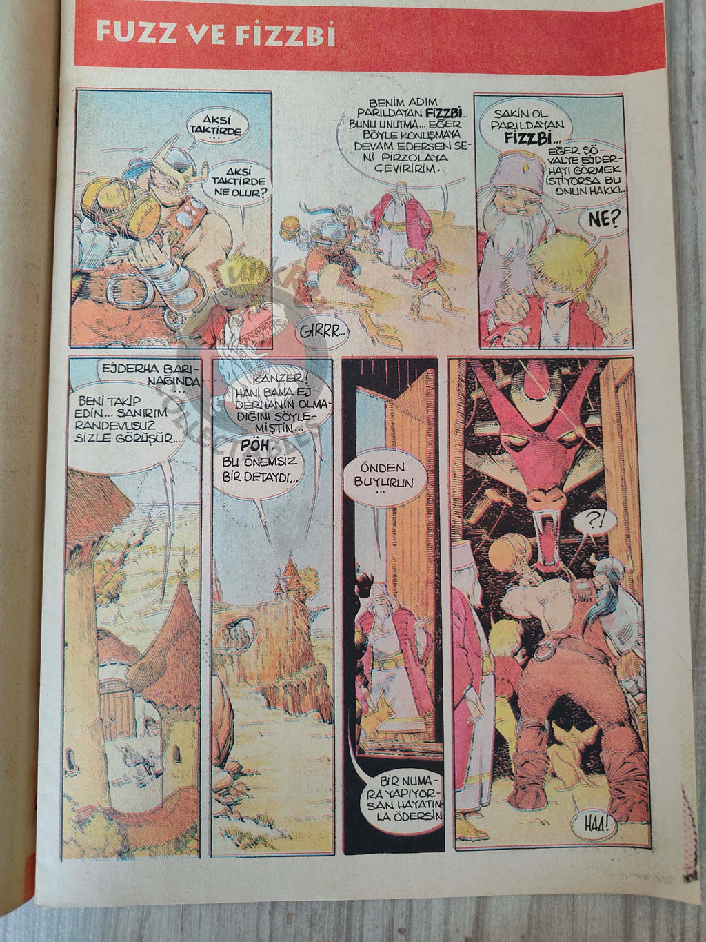 Fuzz et Fizzbi #3 1990s Turkish Comic Turkey Newspaper Giveaway