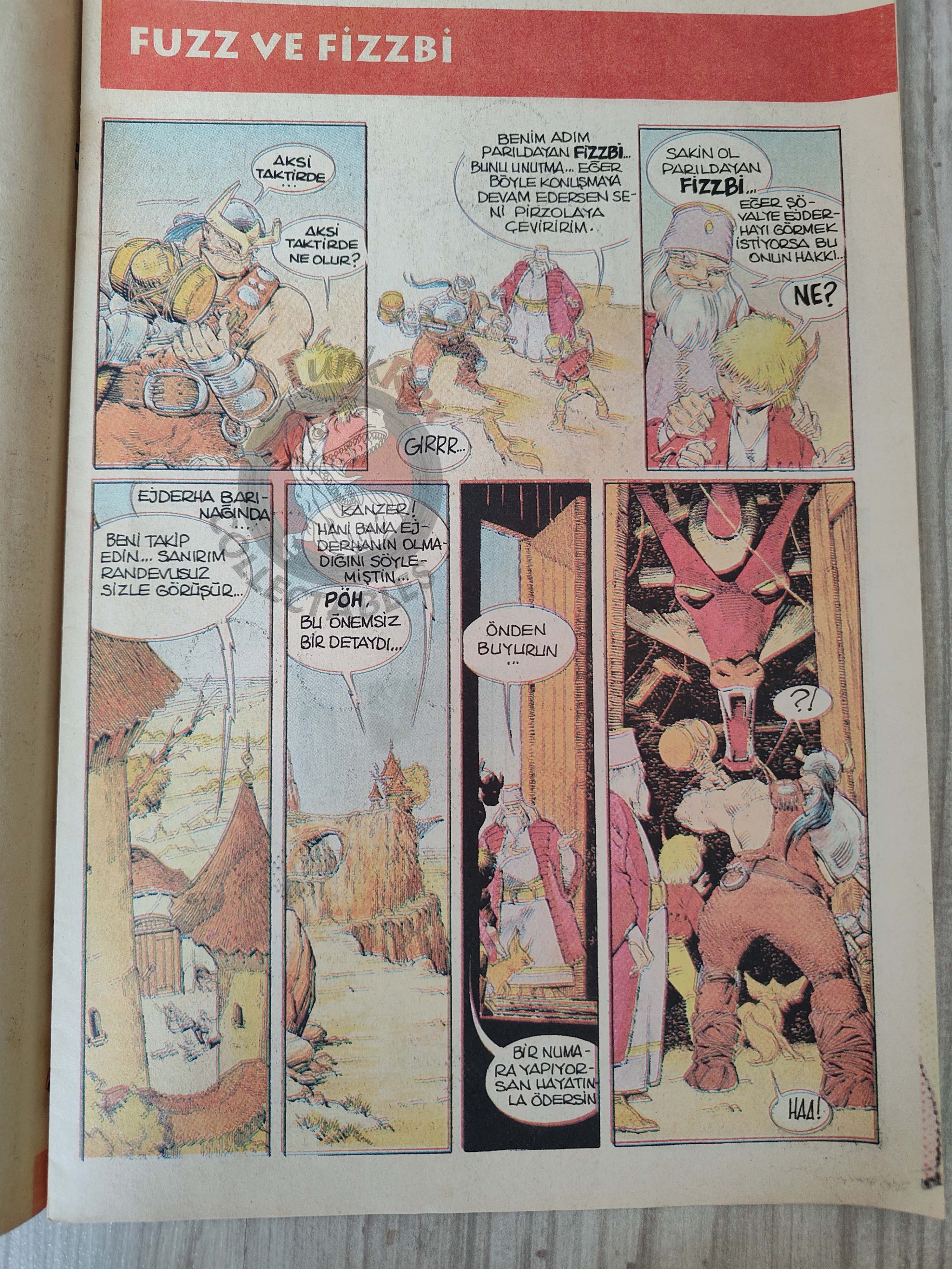 Fuzz et Fizzbi #3 1990s Turkish Comic Turkey Newspaper Giveaway