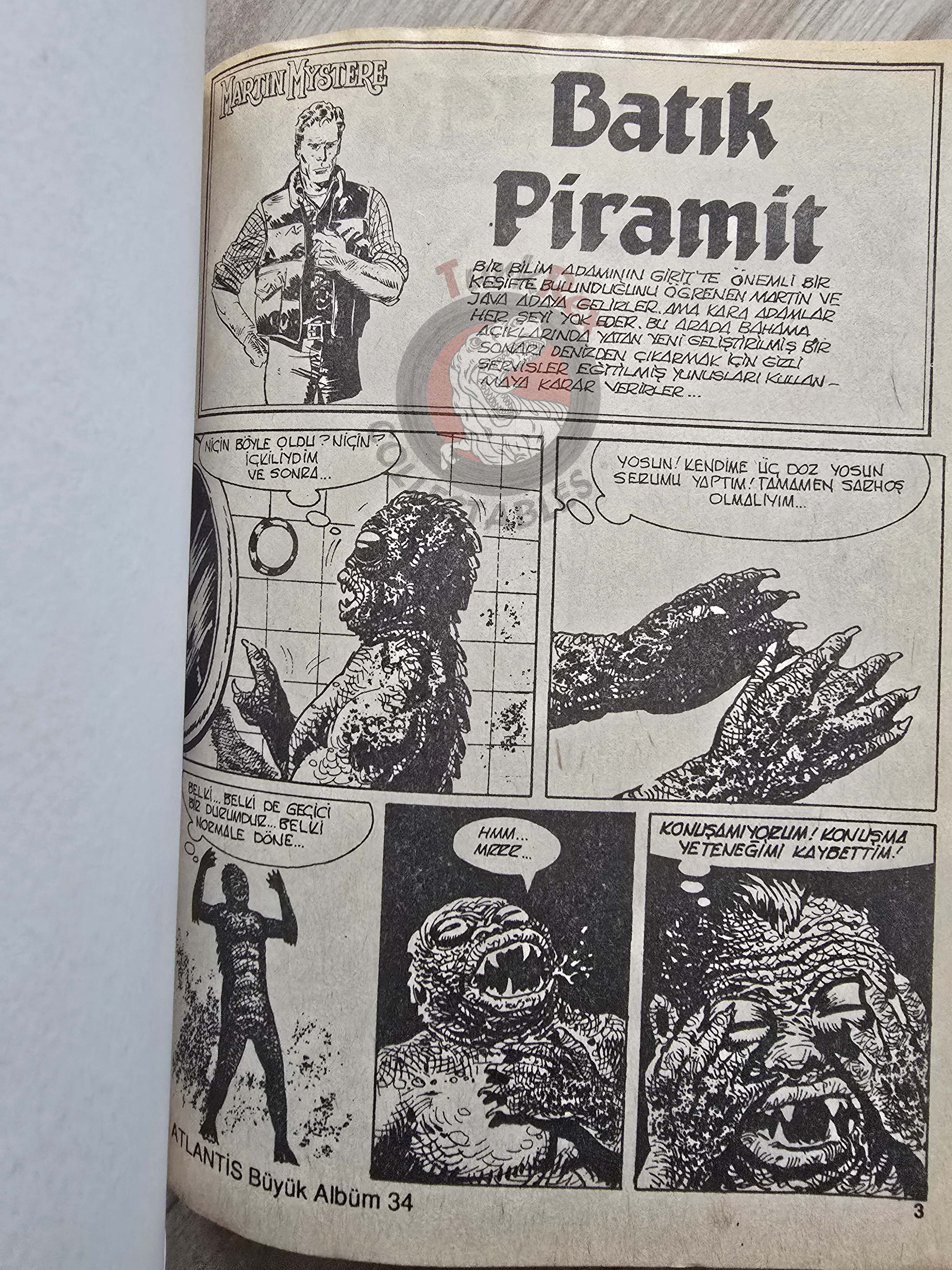 Martin Mystère #34 Assurdi Universi 80s Turkish Comic Turkey #82 #84 #86