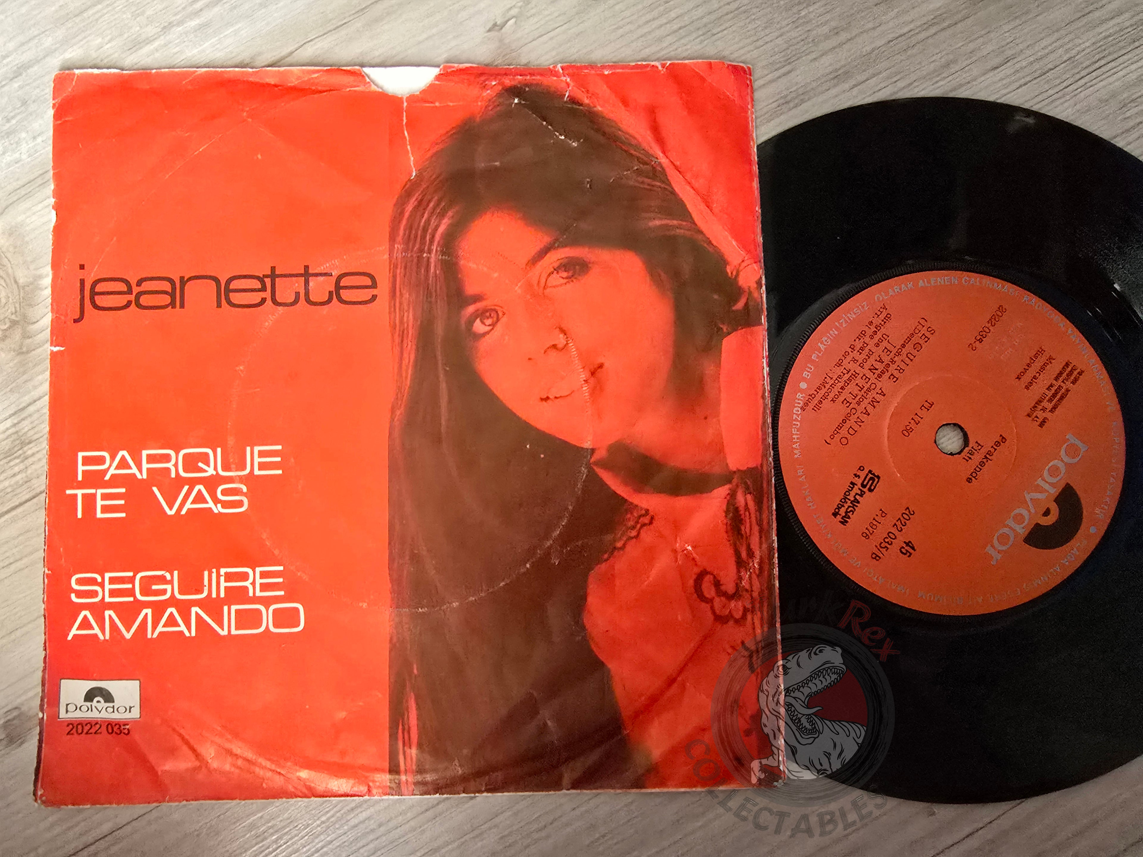 Jeanette – Porque Te Vas / Seguire Amando 7" Turkish Pressing Vinyl Turkey Edition