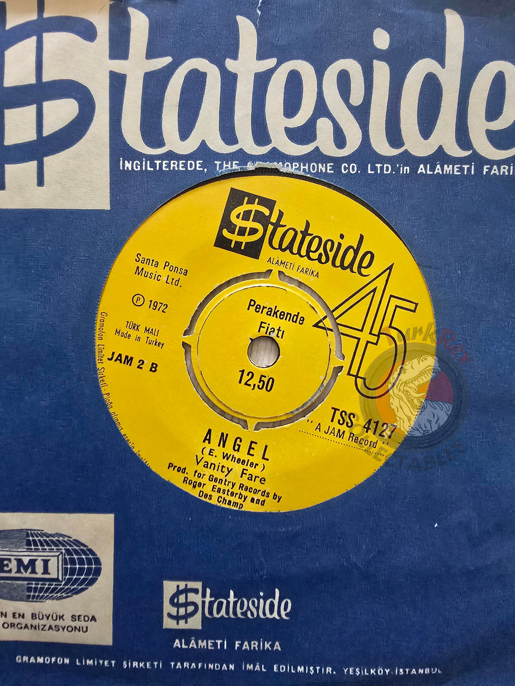 Vanity Fare – The Big Parade / Angel 7" Promo Turkish Pressing Vinyl Turkey Edition